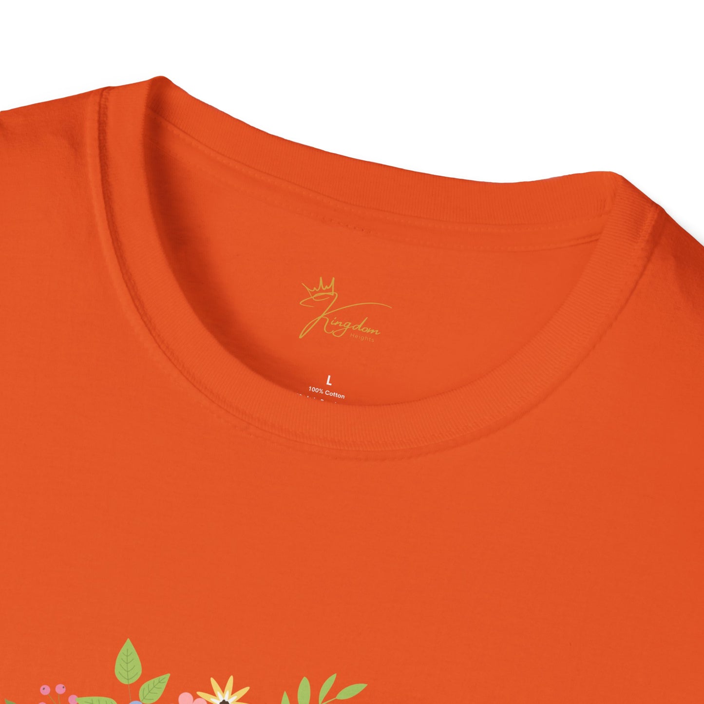 He is Risen Floral Unisex Softstyle T-Shirt | Easter Celebration Tee