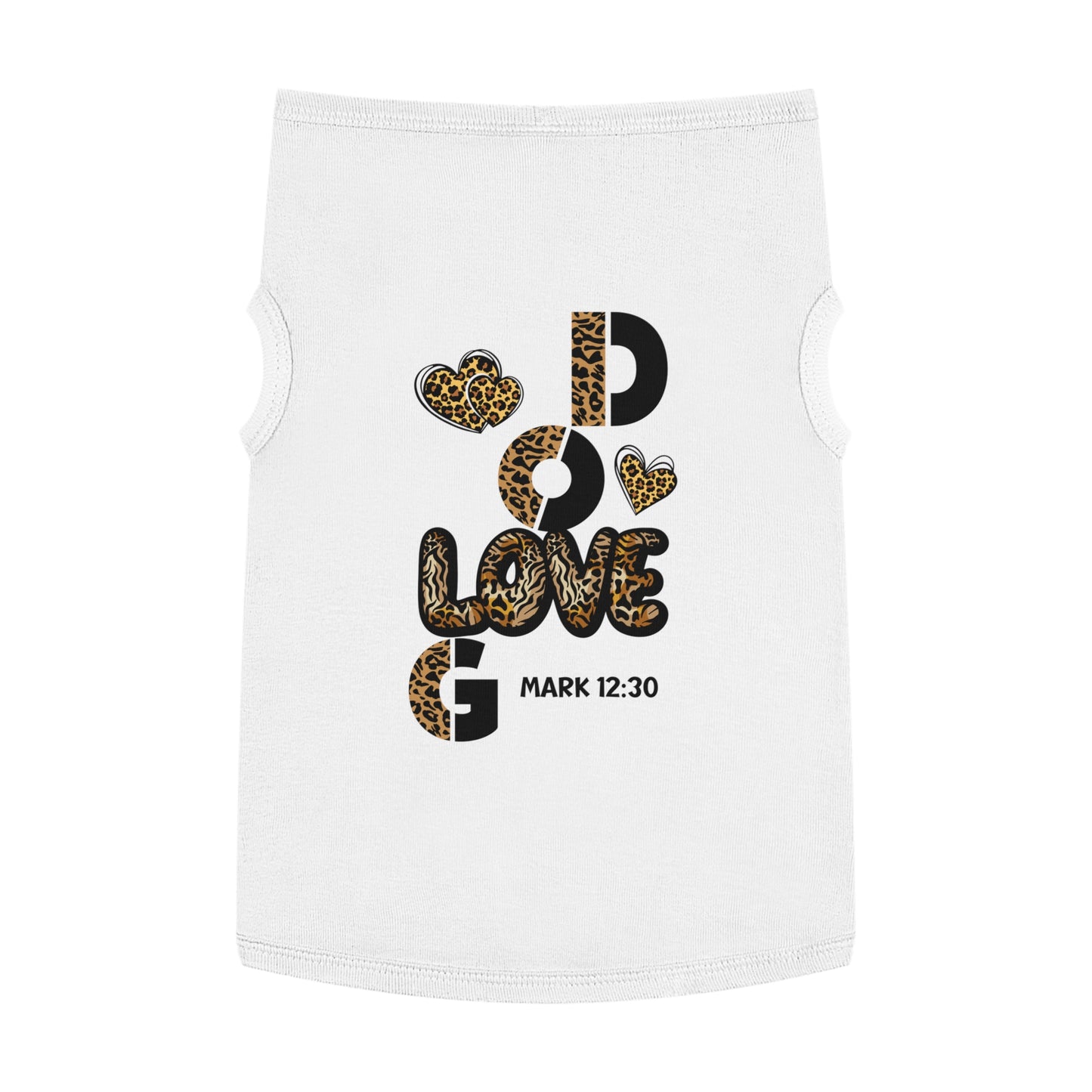 Stylish Pet Tank Top - "Love God" Design for Happy Pets