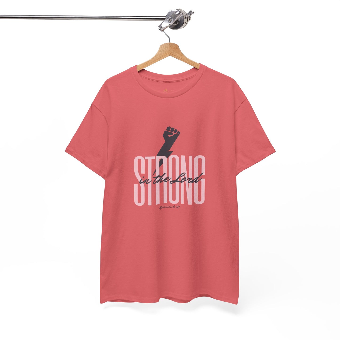 Strong in the Lord Unisex Heavy Cotton Tee - Inspirational Faith T-Shirt