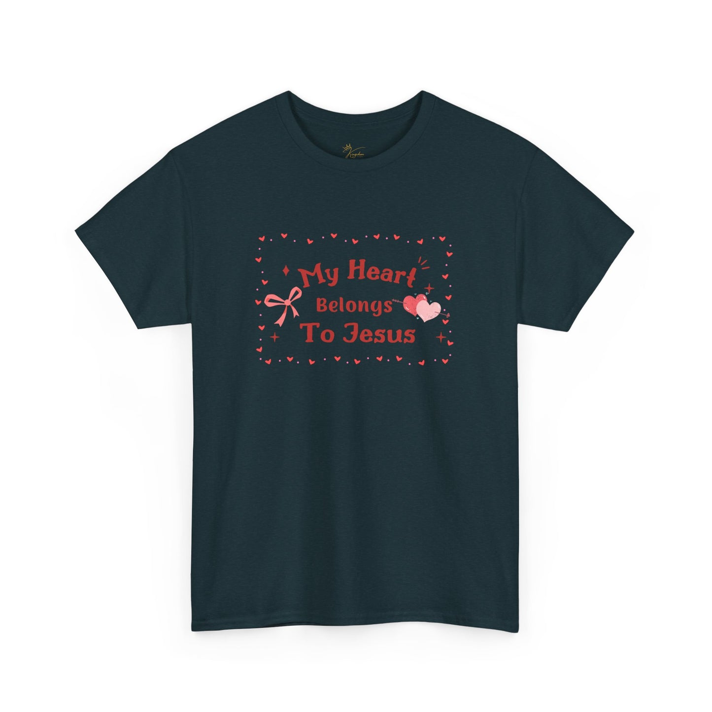 Faith-Inspired Unisex Heavy Cotton Tee - 'My Heart Belongs To Jesus'