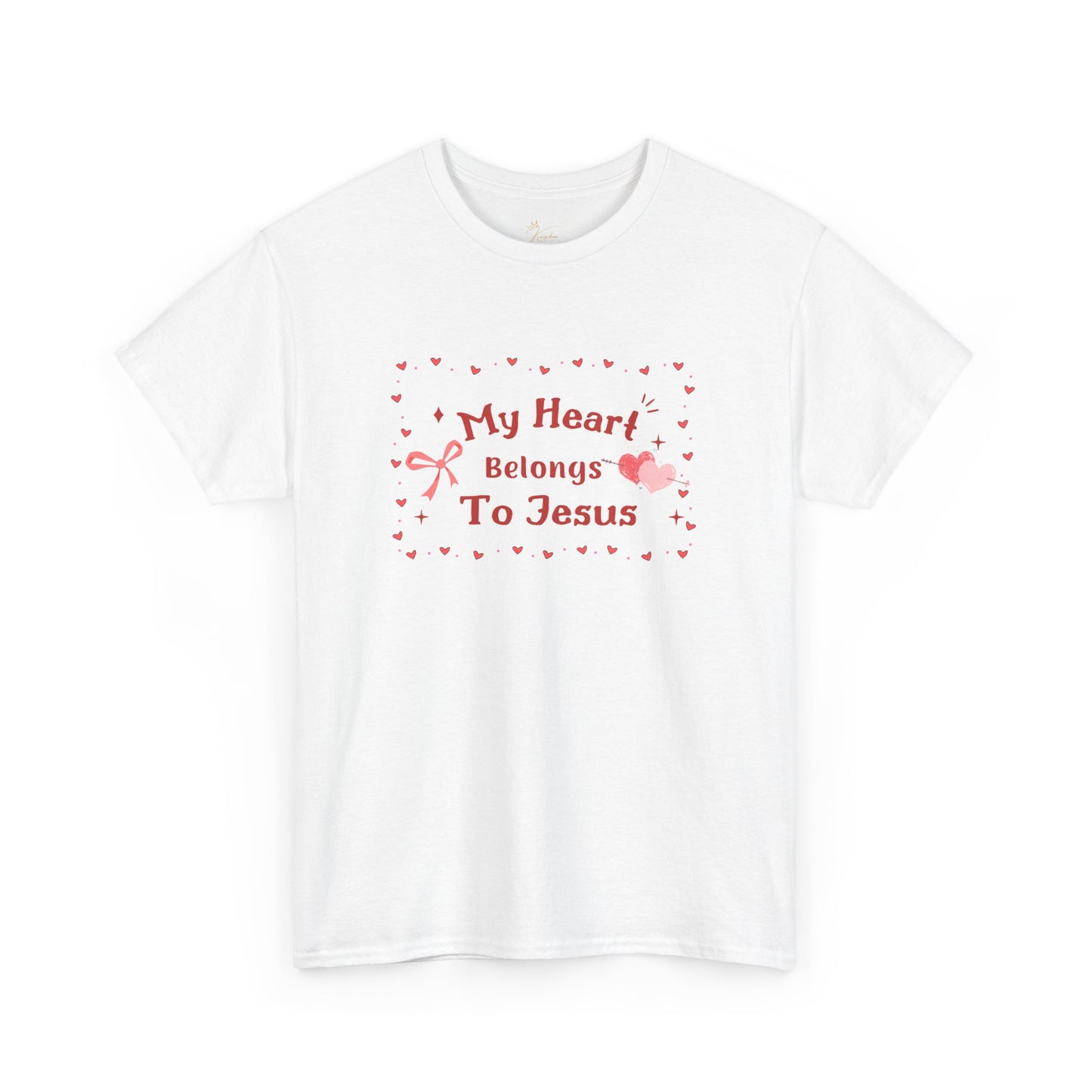 Faith-Inspired Unisex Heavy Cotton Tee - 'My Heart Belongs To Jesus'