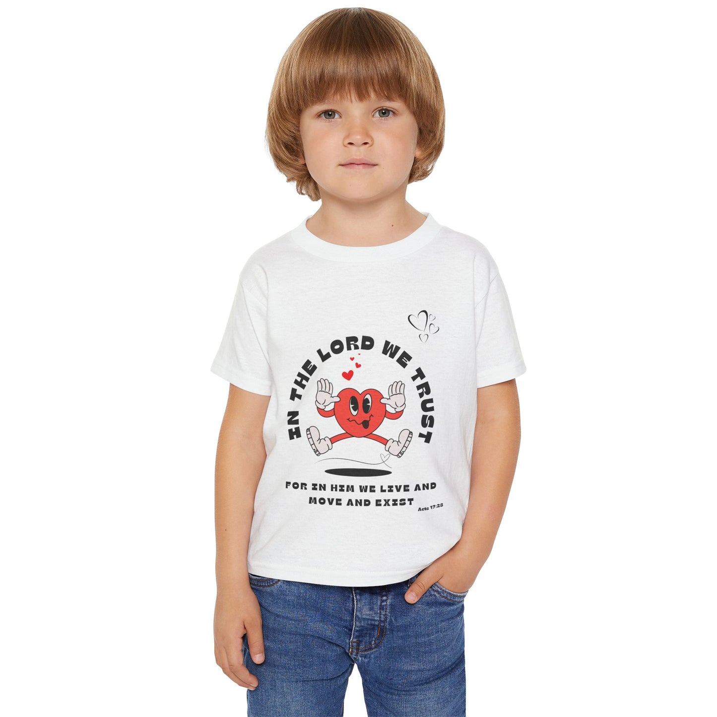 Cute Toddler T-Shirt - "In The Lord We Trust" Design
