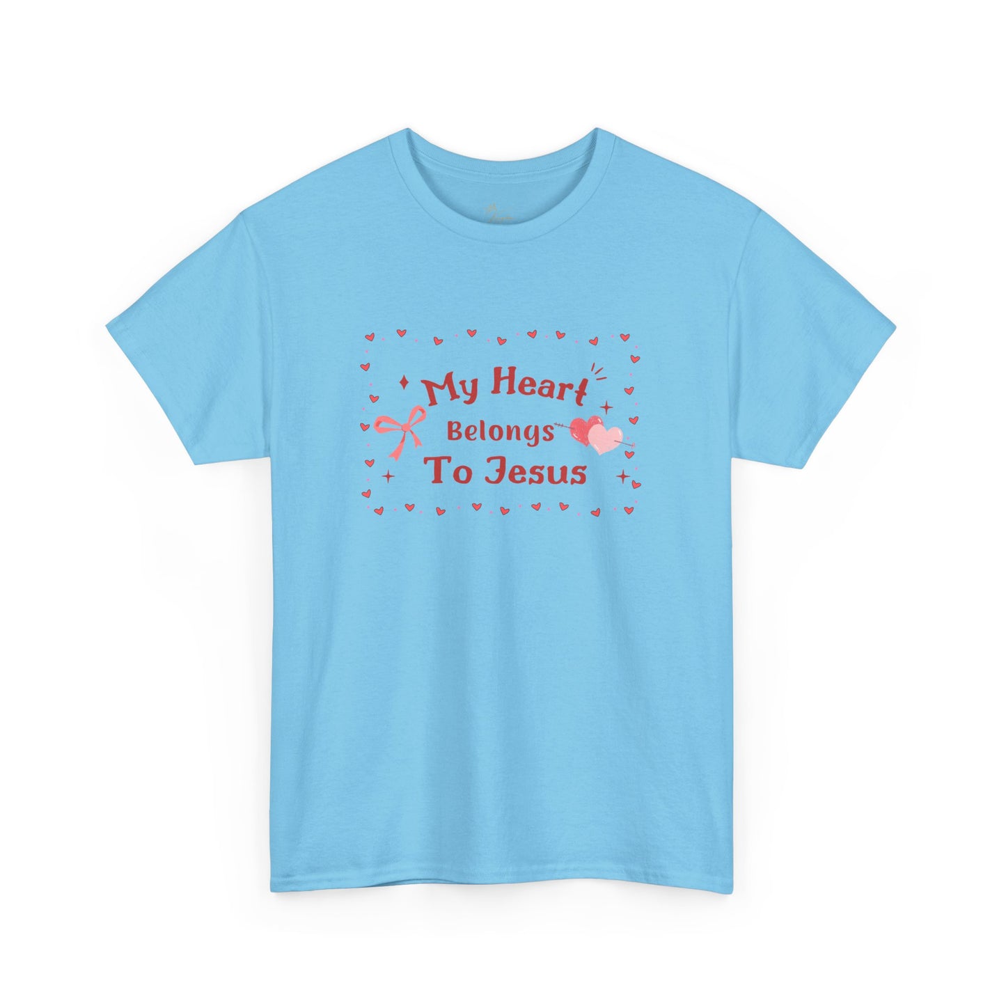 Faith-Inspired Unisex Heavy Cotton Tee - 'My Heart Belongs To Jesus'