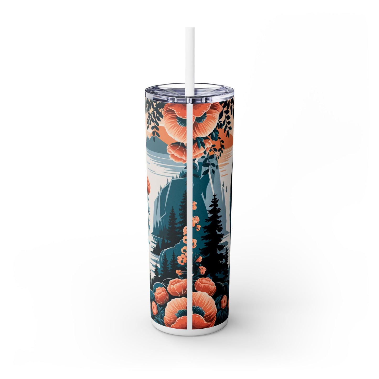 Let Your Faith Be Bigger Than Your Fear Tumbler with Straw - 20oz Motivational Drinkware