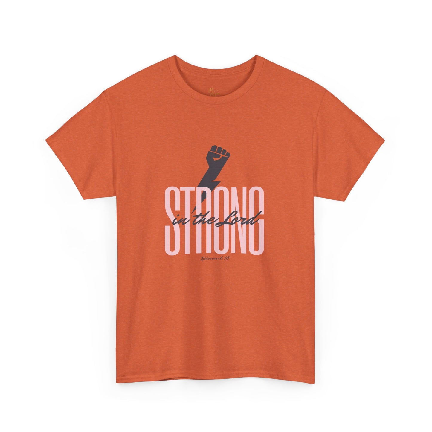 Strong in the Lord Unisex Heavy Cotton Tee - Inspirational Faith T-Shirt