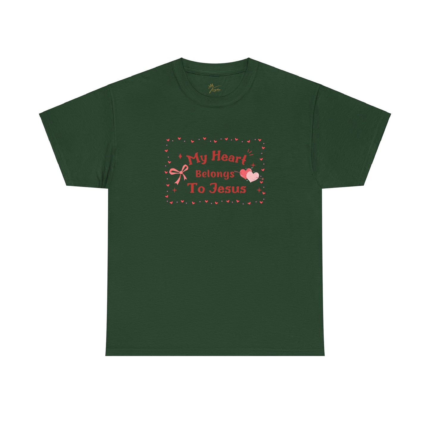 Faith-Inspired Unisex Heavy Cotton Tee - 'My Heart Belongs To Jesus'