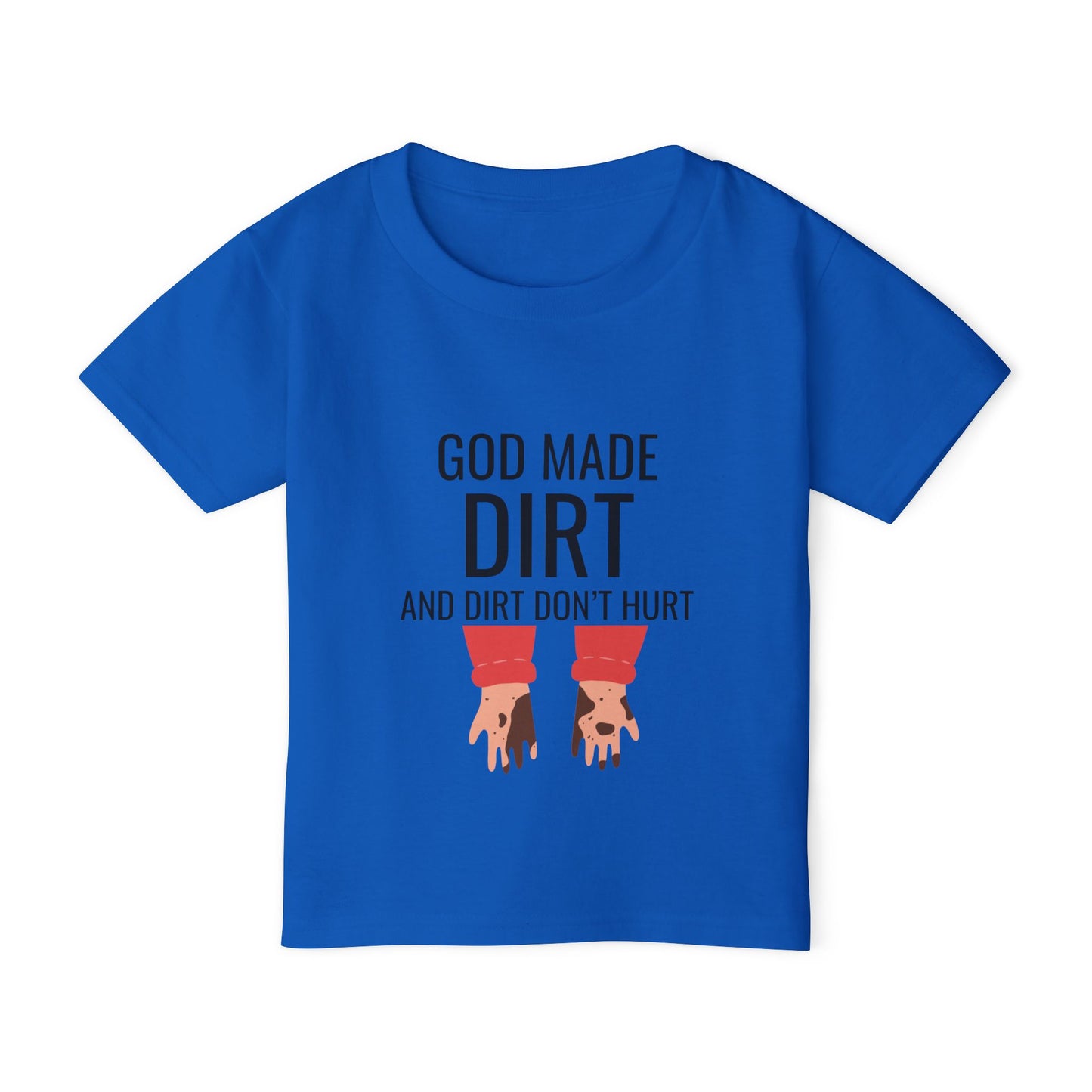 "God Made Dirt" Toddler T-Shirt - Fun & Playful Design for Kids