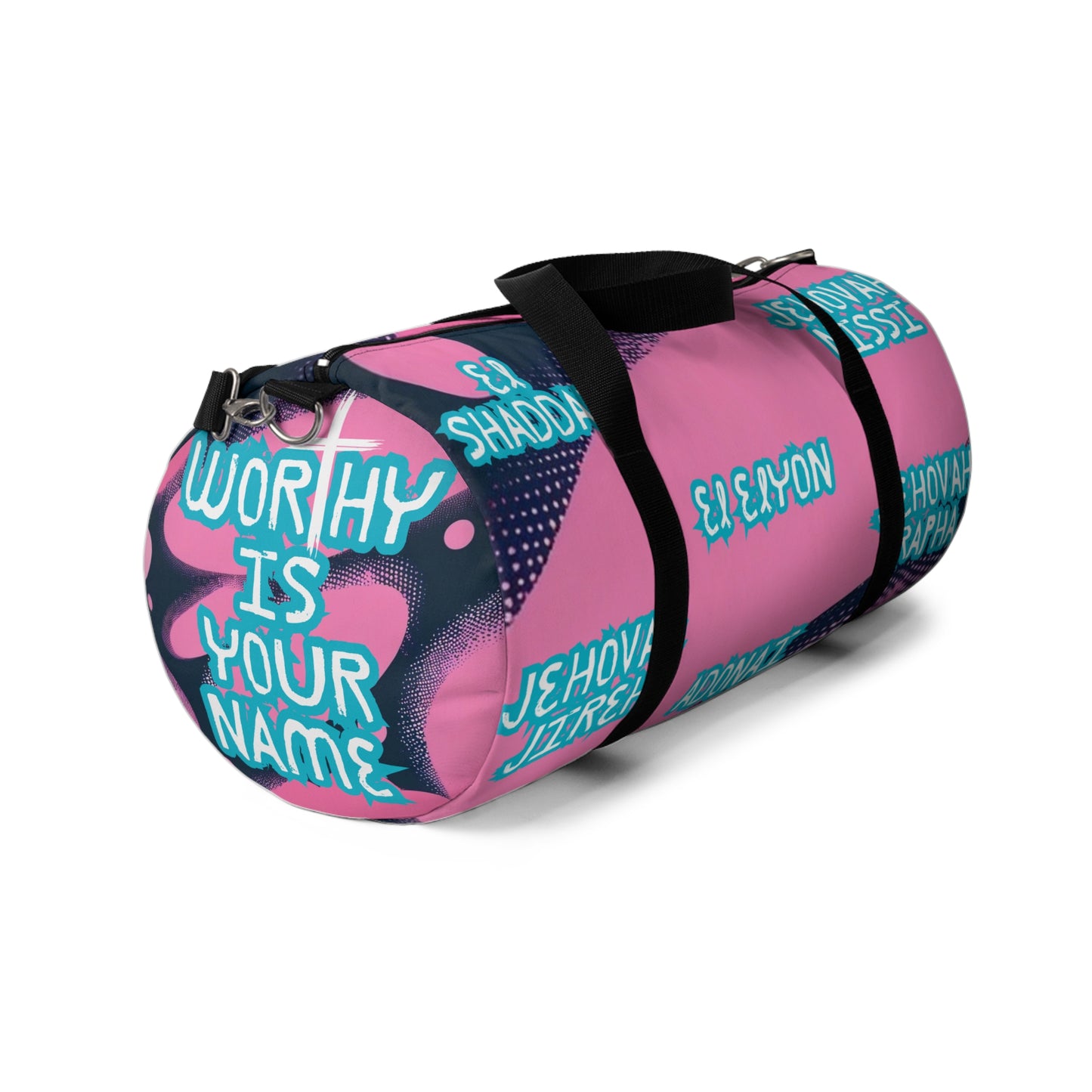 Inspirational Duffel Bag with Names of God - Perfect for Gym & Travel