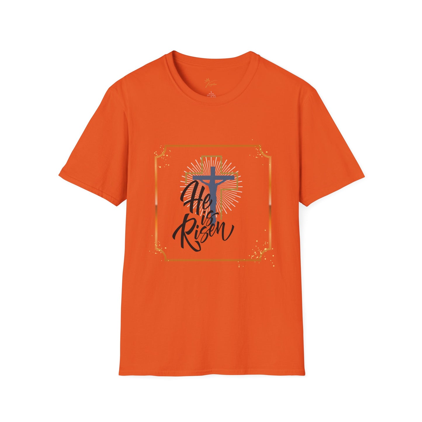 He is Risen Unisex Softstyle T-Shirt - Faith Inspired Easter Tee