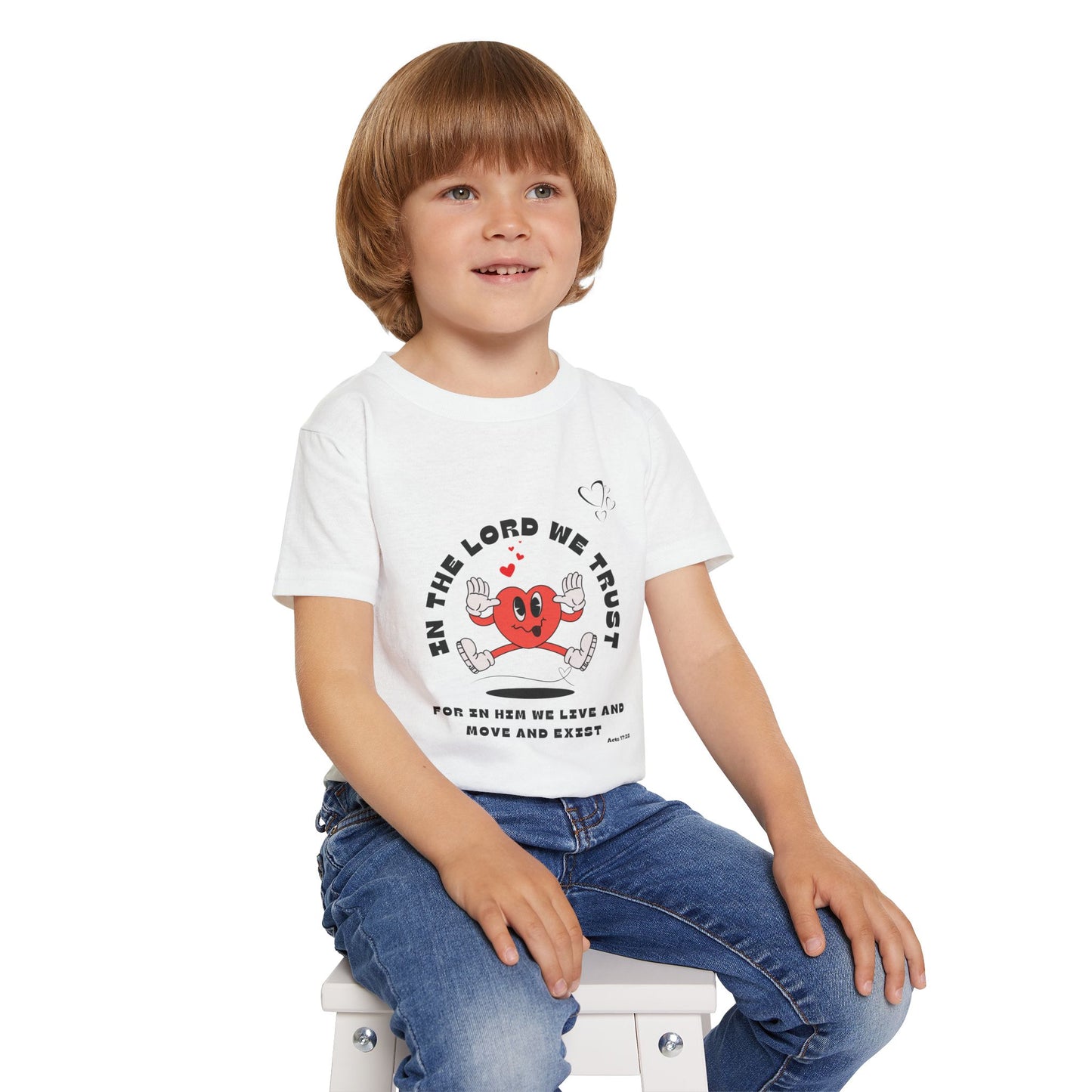 Cute Toddler T-Shirt - "In The Lord We Trust" Design