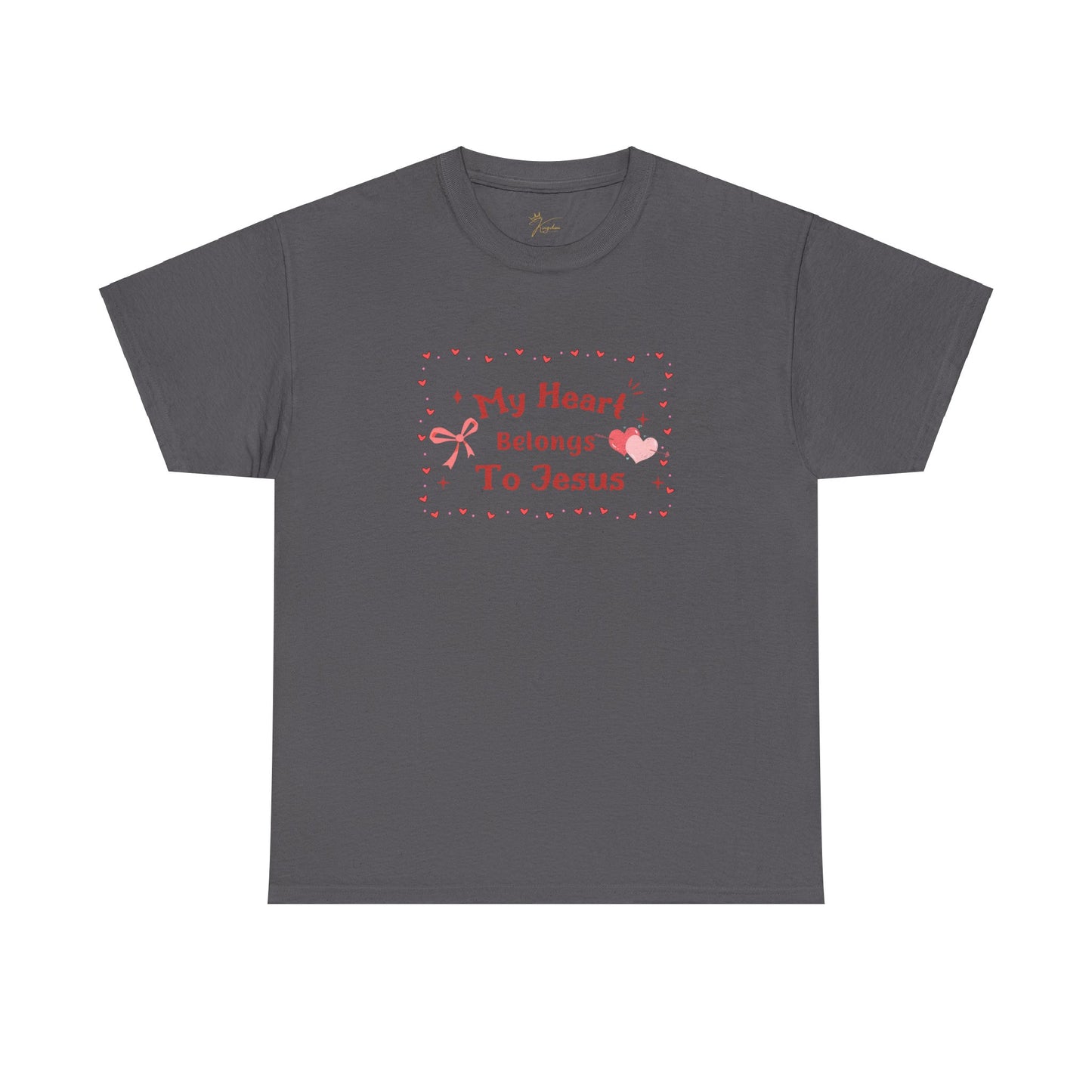 Faith-Inspired Unisex Heavy Cotton Tee - 'My Heart Belongs To Jesus'