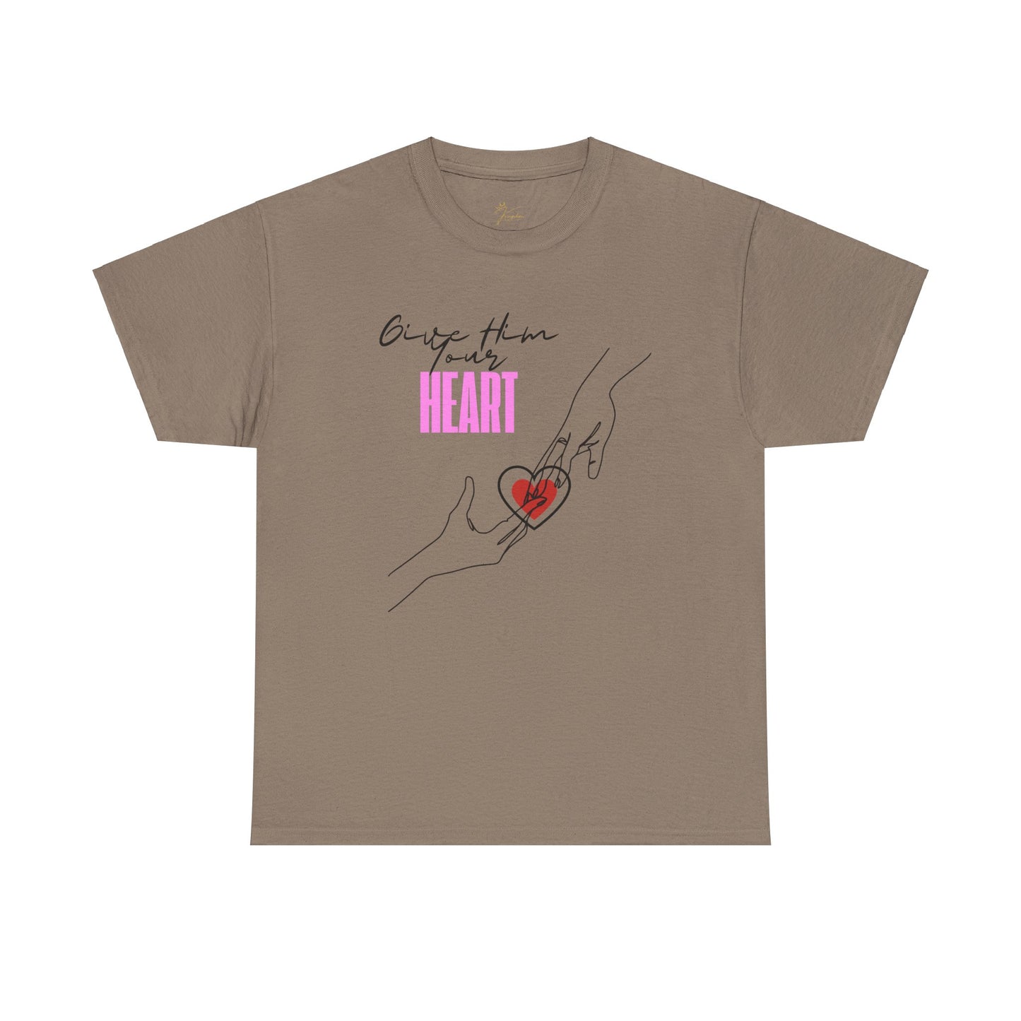 Unisex Heavy Cotton Tee - Give Them Your Heart Graphic Tee