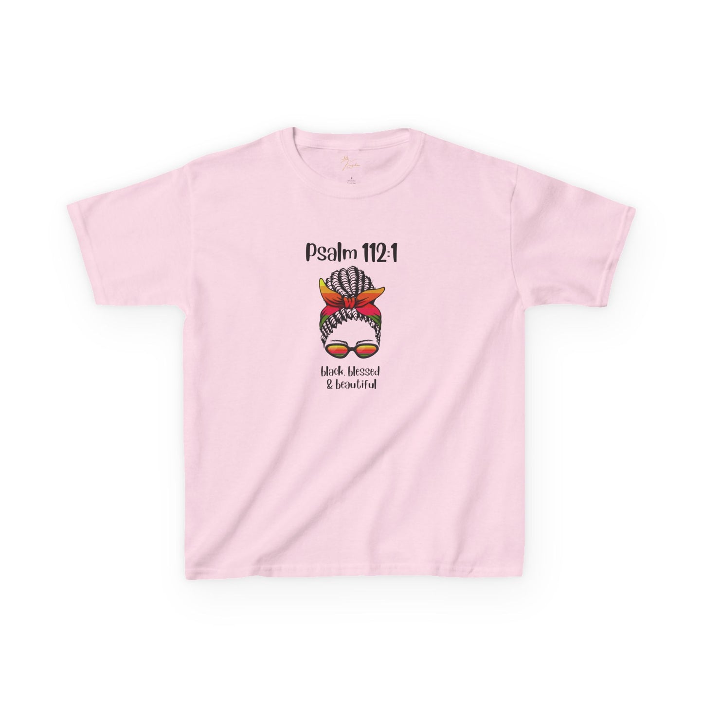 Kids Inspirational Tee - Psalm 112:1 - Blessed & Beautiful