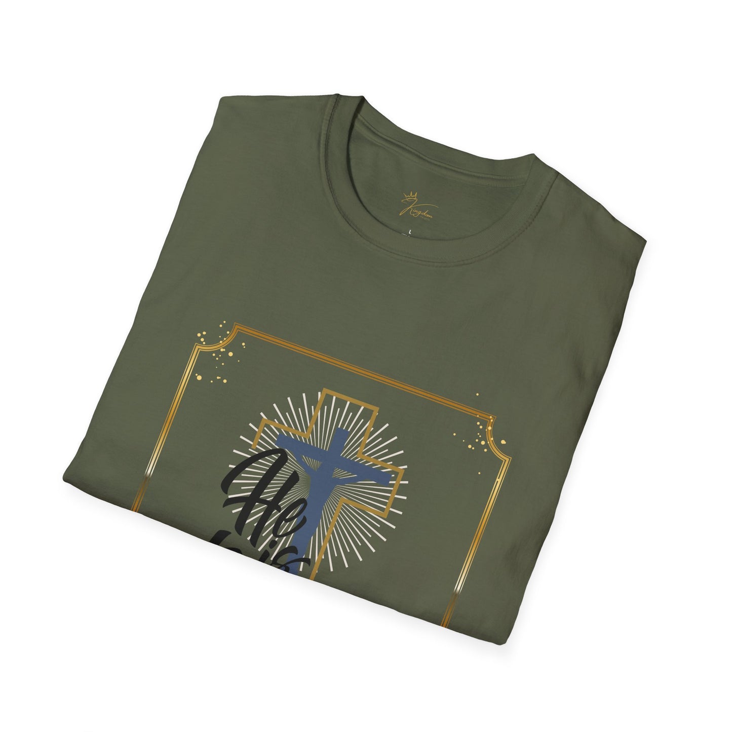 He is Risen Unisex Softstyle T-Shirt - Faith Inspired Easter Tee
