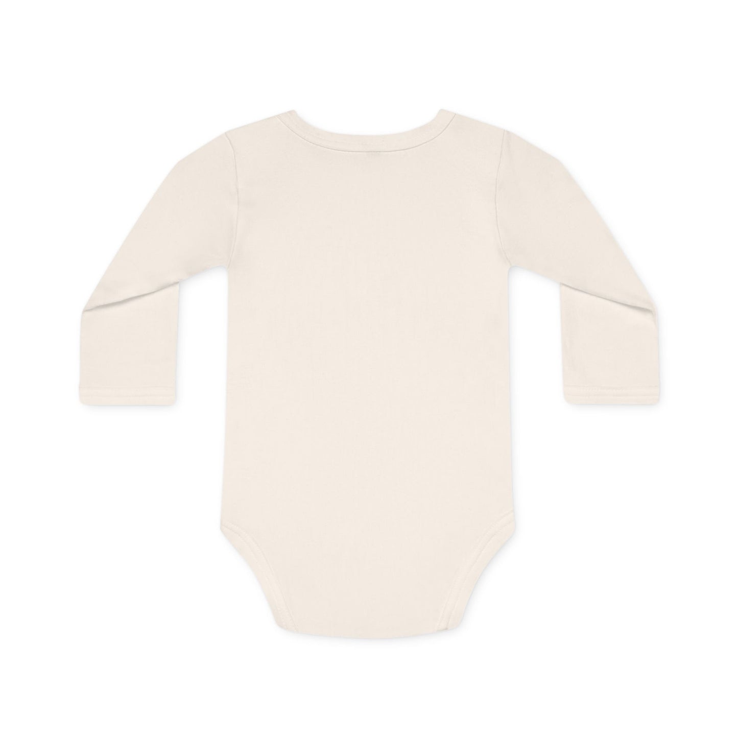 Baby Long-Sleeve Organic Bodysuit - Faith Inspired Design