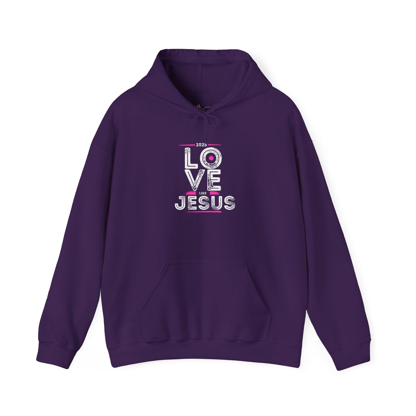 Unisex Heavy Blend™ Hooded Sweatshirt - 'Love Jesus' 2023 Design - Perfect for Faith Celebrations and Everyday Comfort