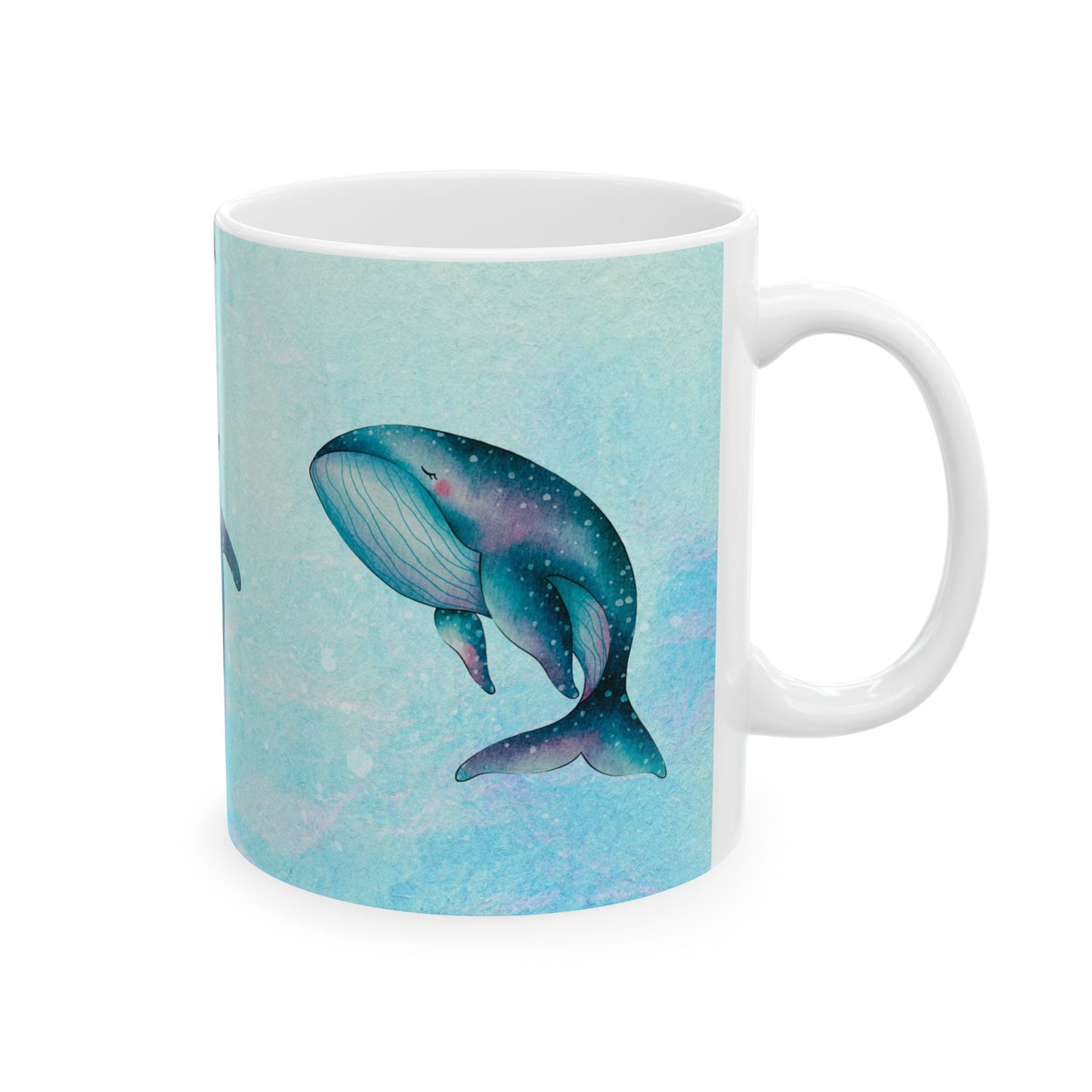 Inspirational Whale Ceramic Mug - "Don't Be a Jonah" - 11oz & 15oz Coffee Cup