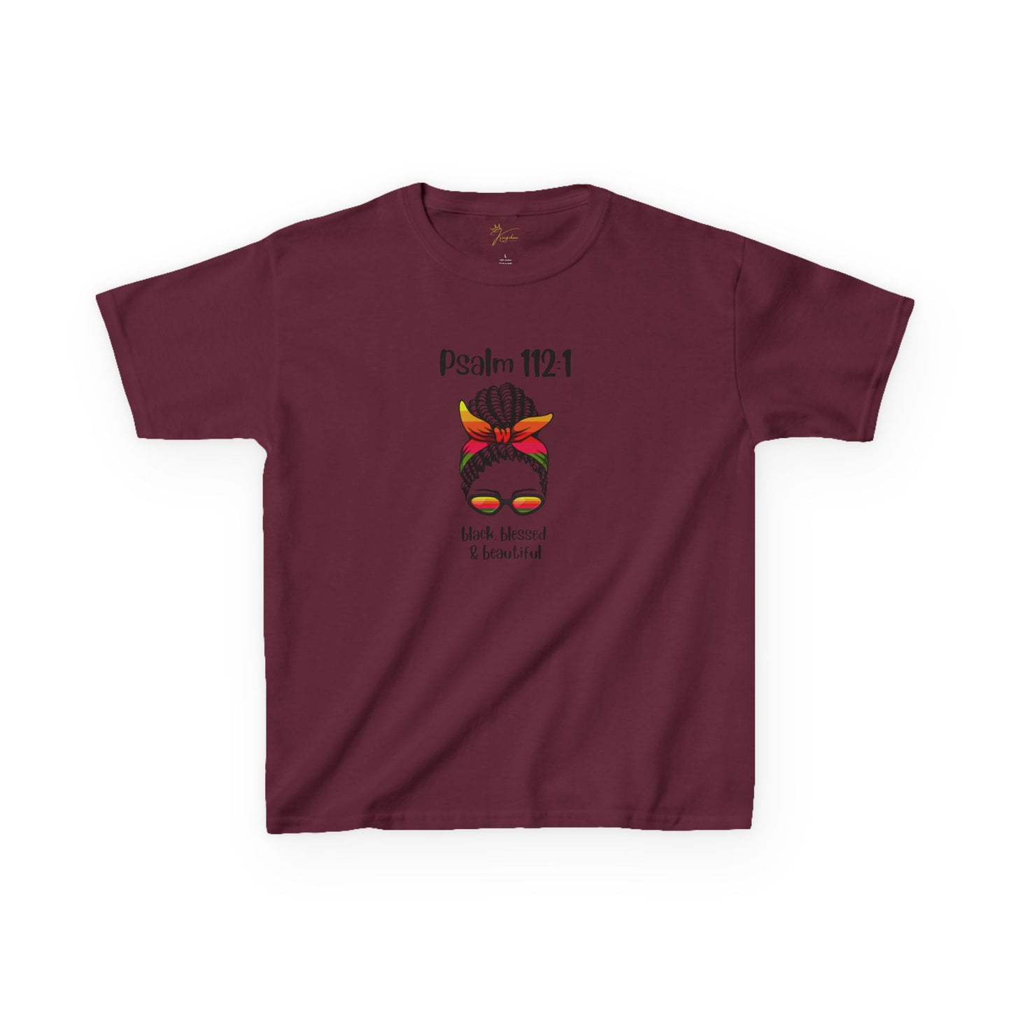 Kids Inspirational Tee - Psalm 112:1 - Blessed & Beautiful