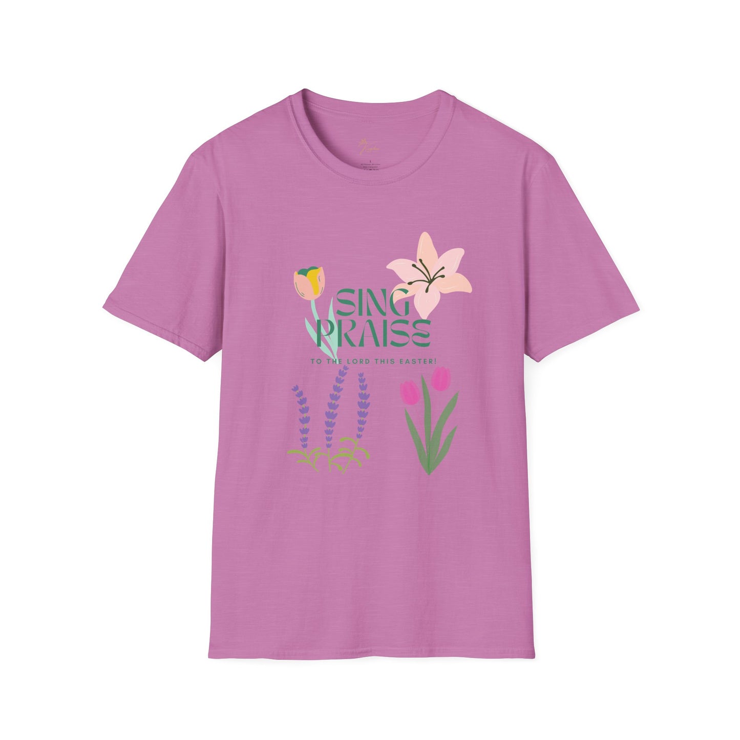 Easter Floral T-Shirt - 'Sing Praises' Design