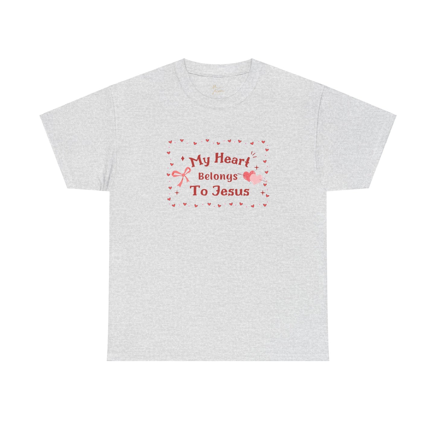 Faith-Inspired Unisex Heavy Cotton Tee - 'My Heart Belongs To Jesus'