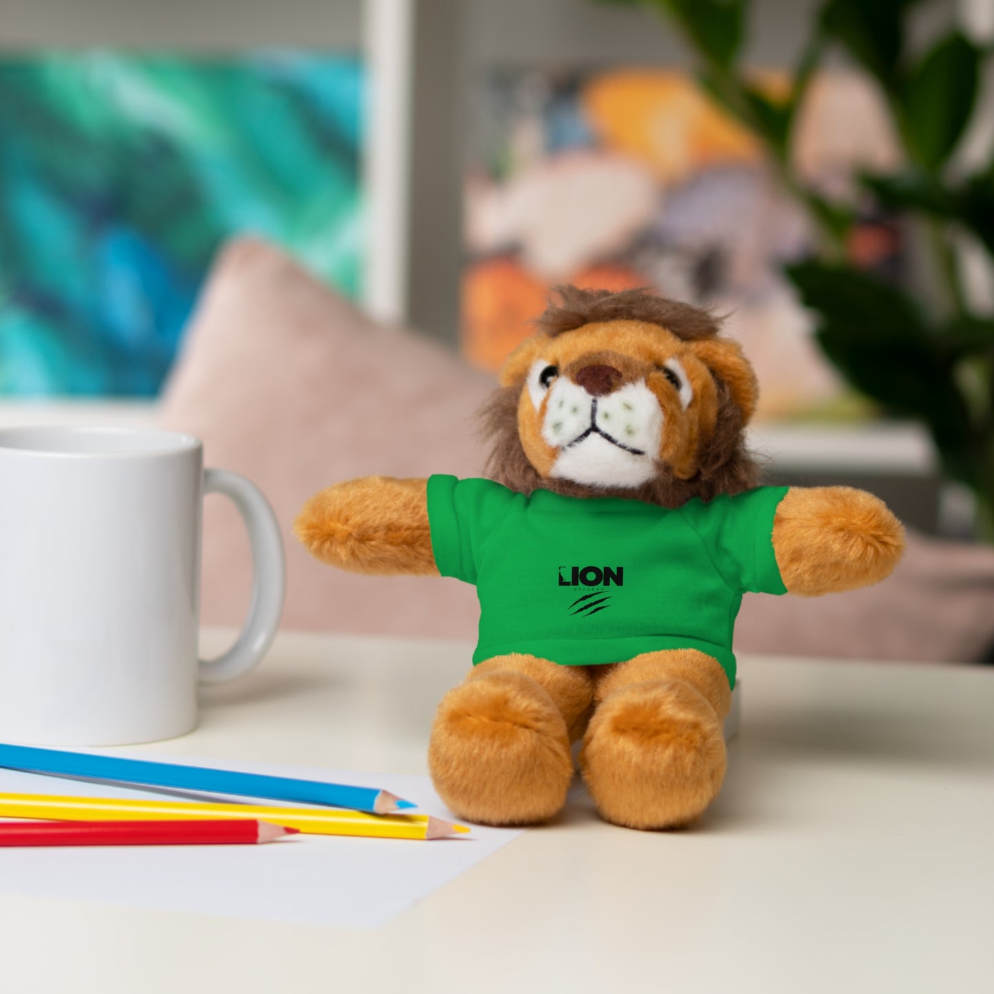 Lion of Judah Stuffed Animal with Tee - Perfect Gift for Kids and Lion Lovers