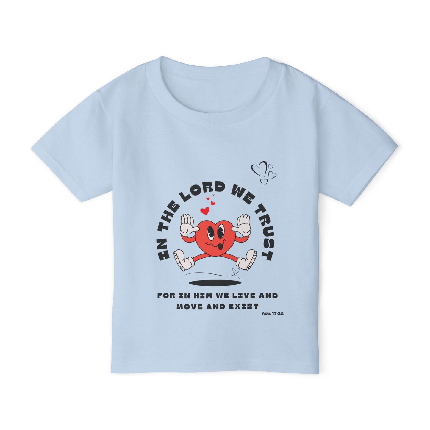 Cute Toddler T-Shirt - "In The Lord We Trust" Design