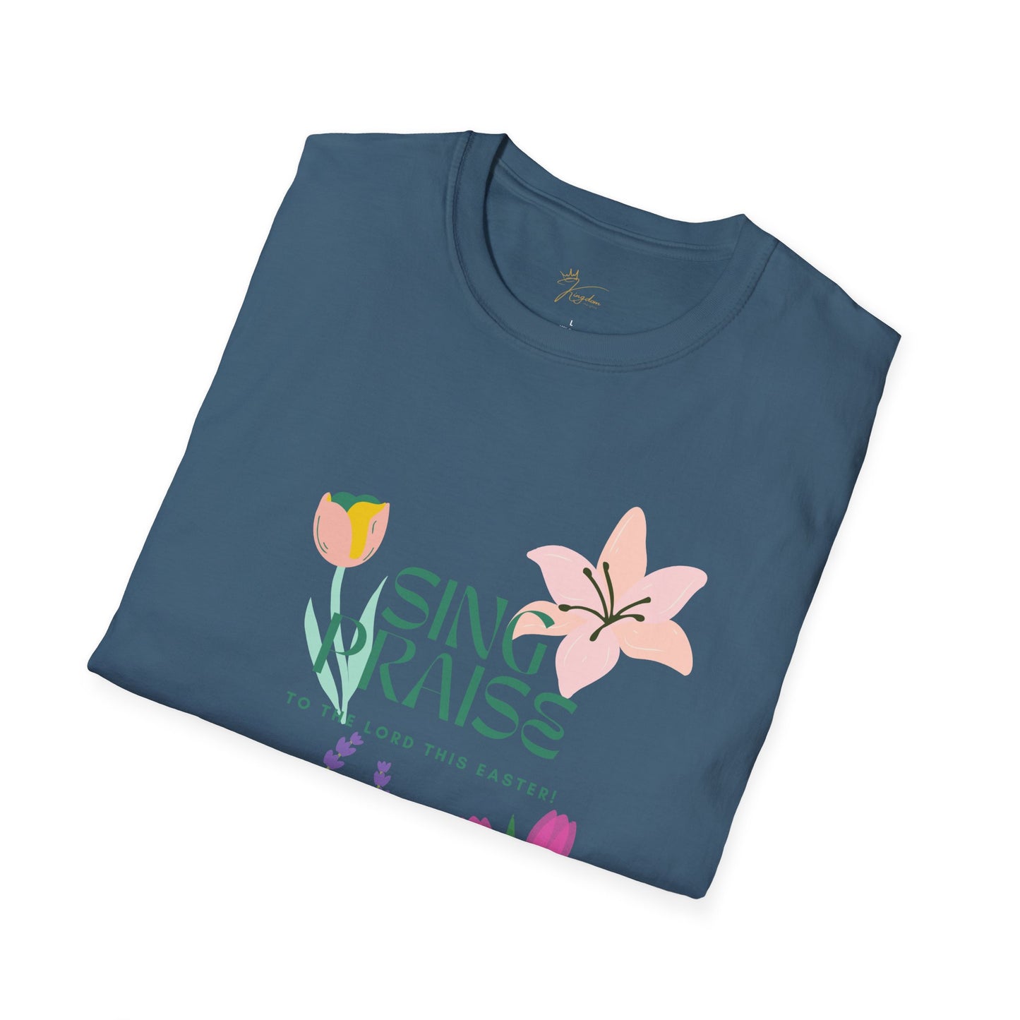 Easter Floral T-Shirt - 'Sing Praises' Design