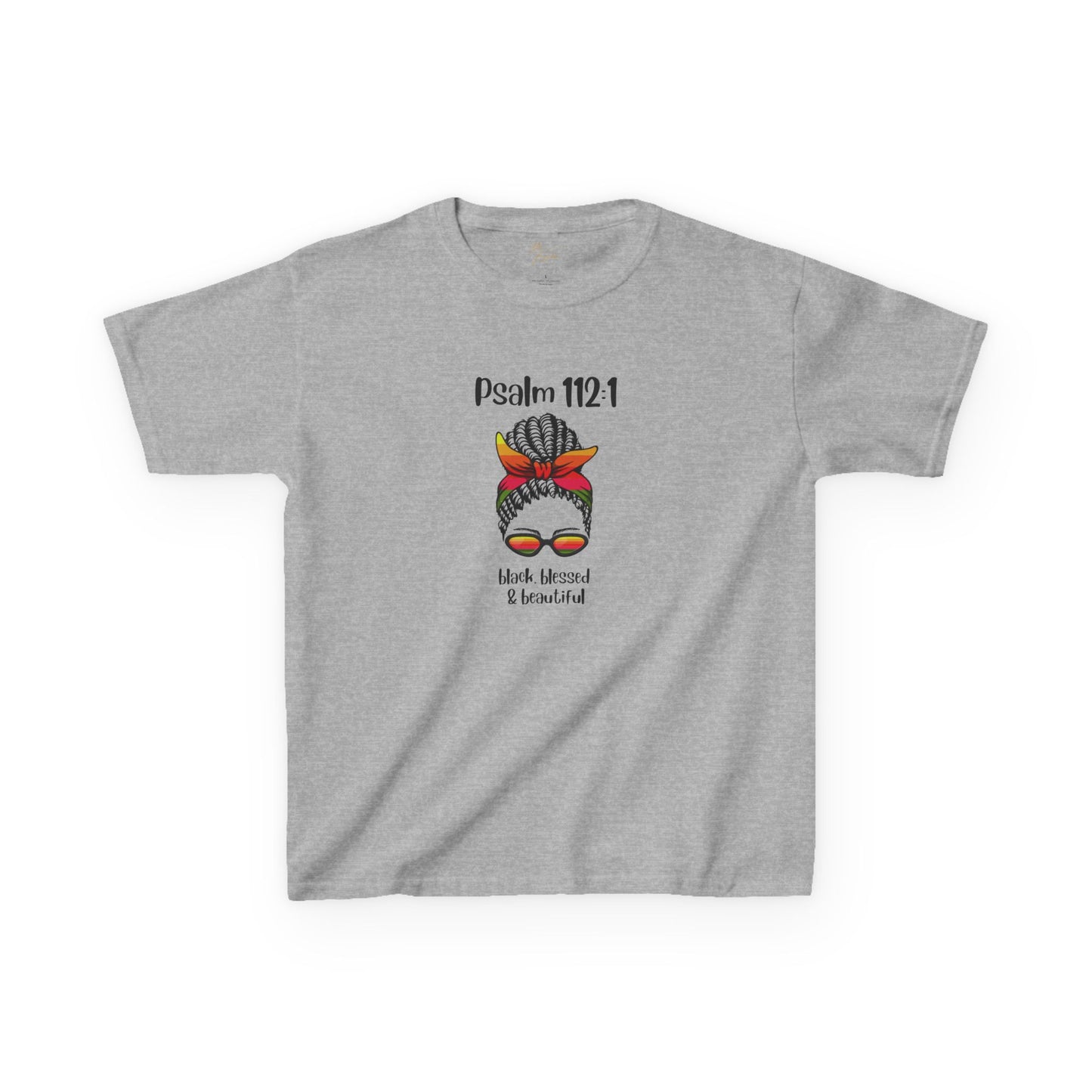 Kids Inspirational Tee - Psalm 112:1 - Blessed & Beautiful