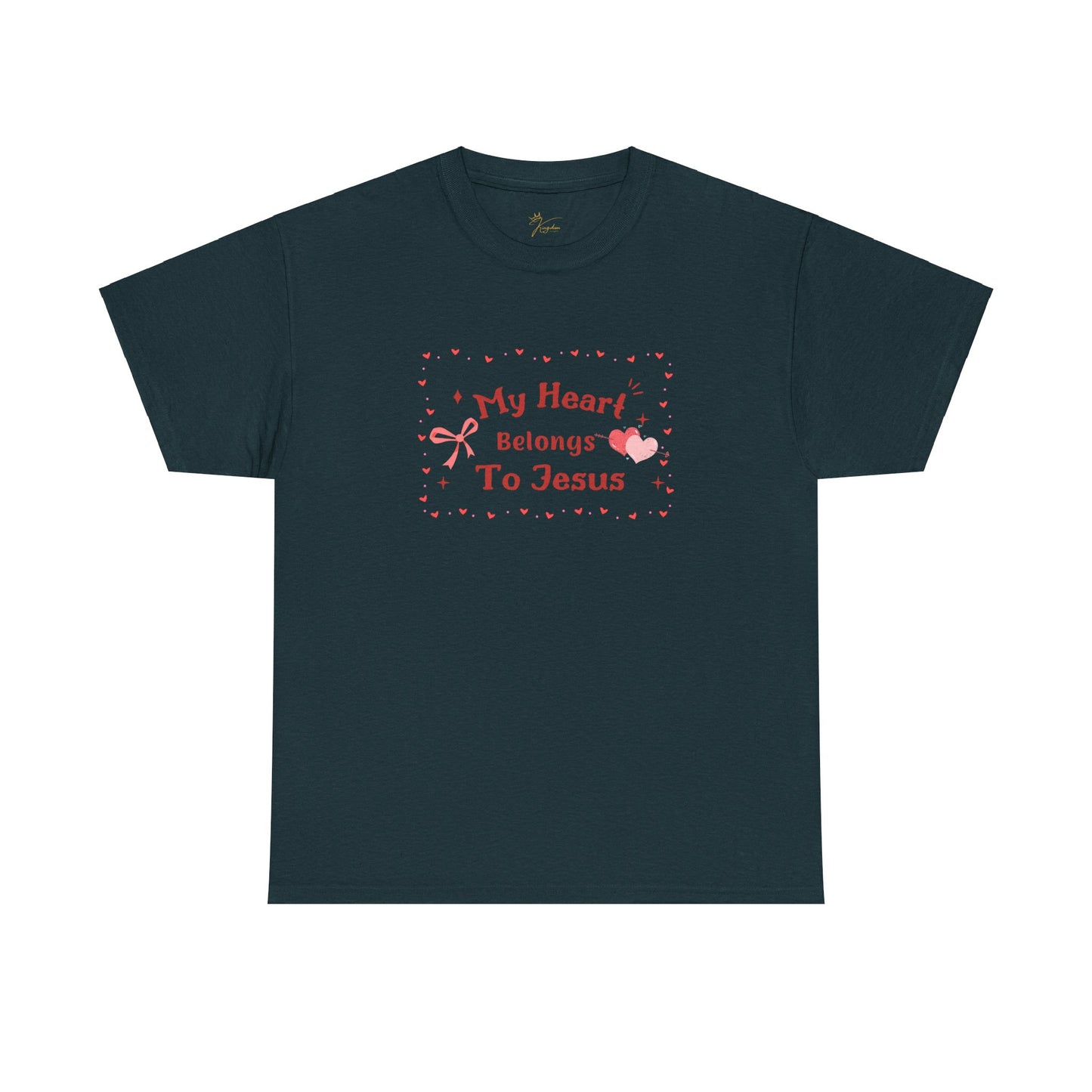 Faith-Inspired Unisex Heavy Cotton Tee - 'My Heart Belongs To Jesus'