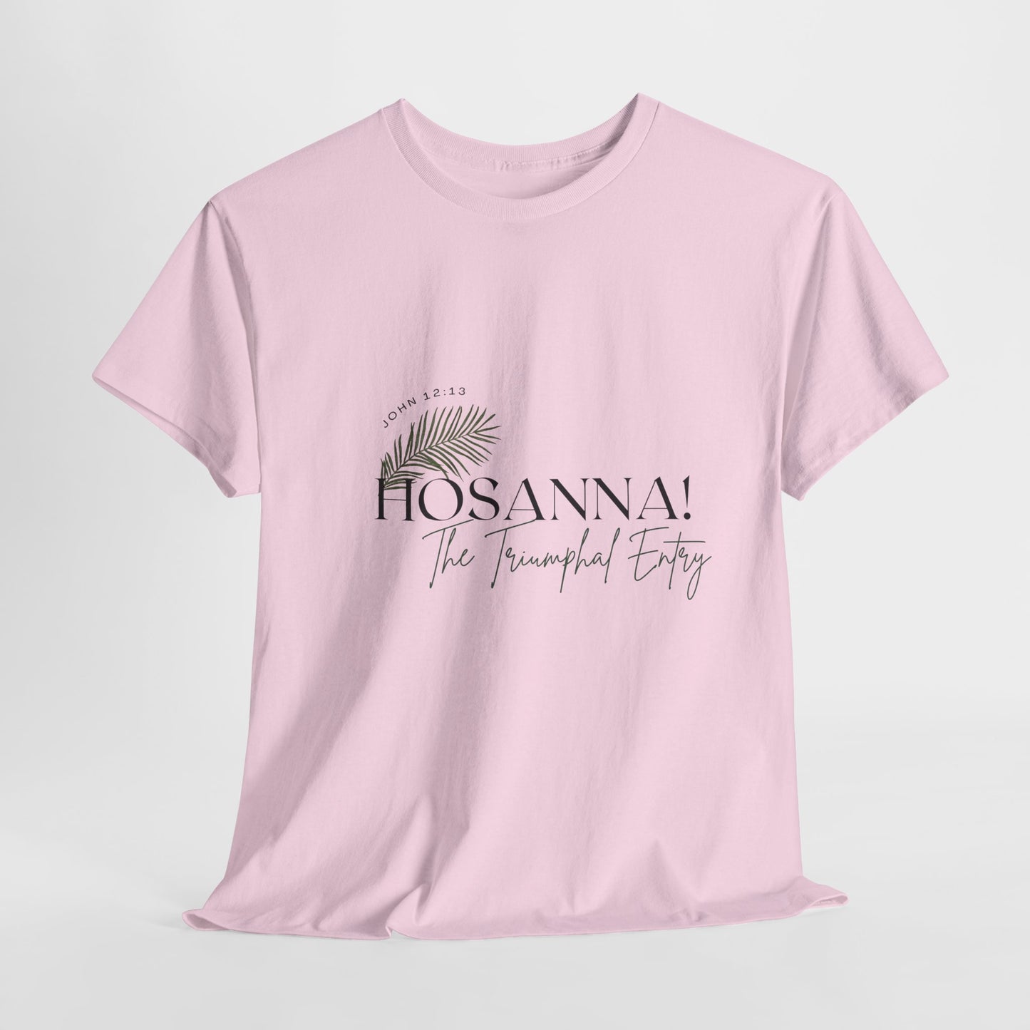Unisex Heavy Cotton Tee - "HOSANNA! The Triumphal Entry" - Perfect for Easter Celebrations