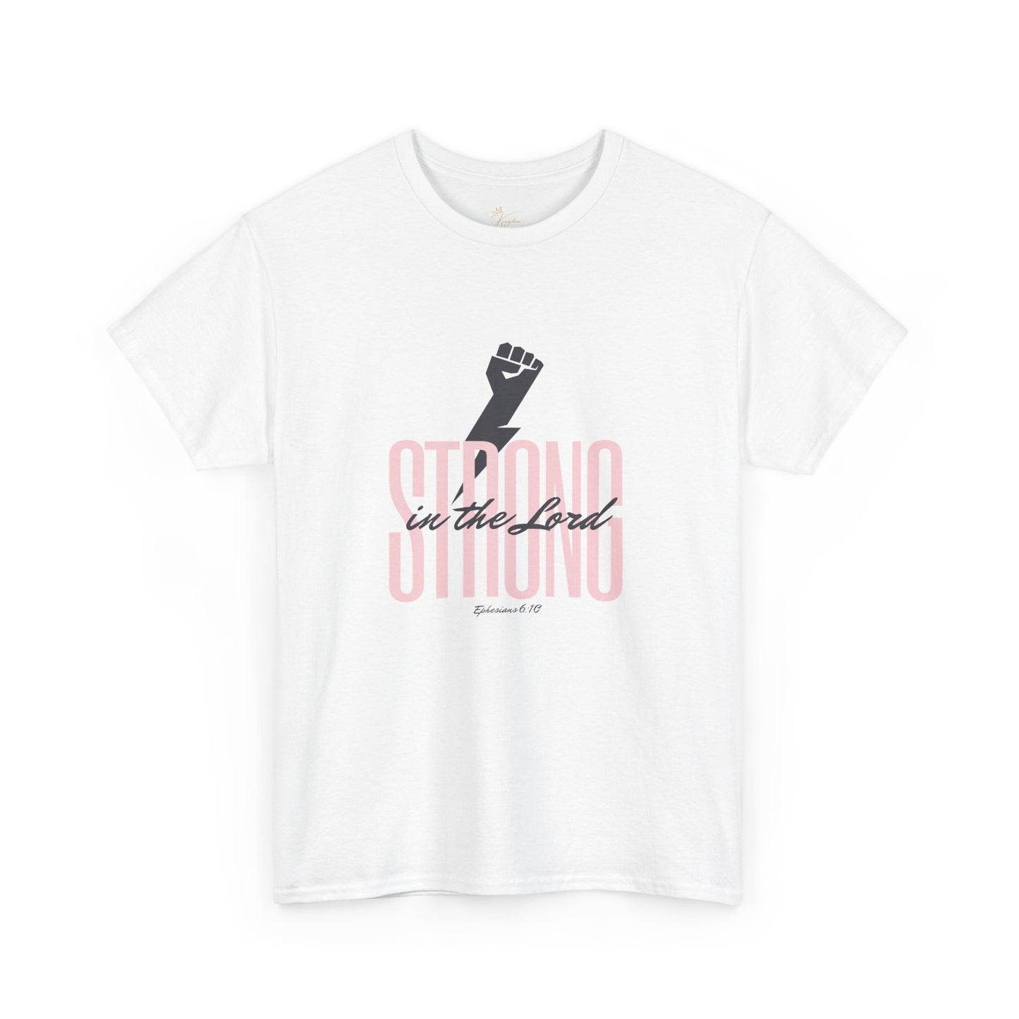 Strong in the Lord Unisex Heavy Cotton Tee - Inspirational Faith T-Shirt