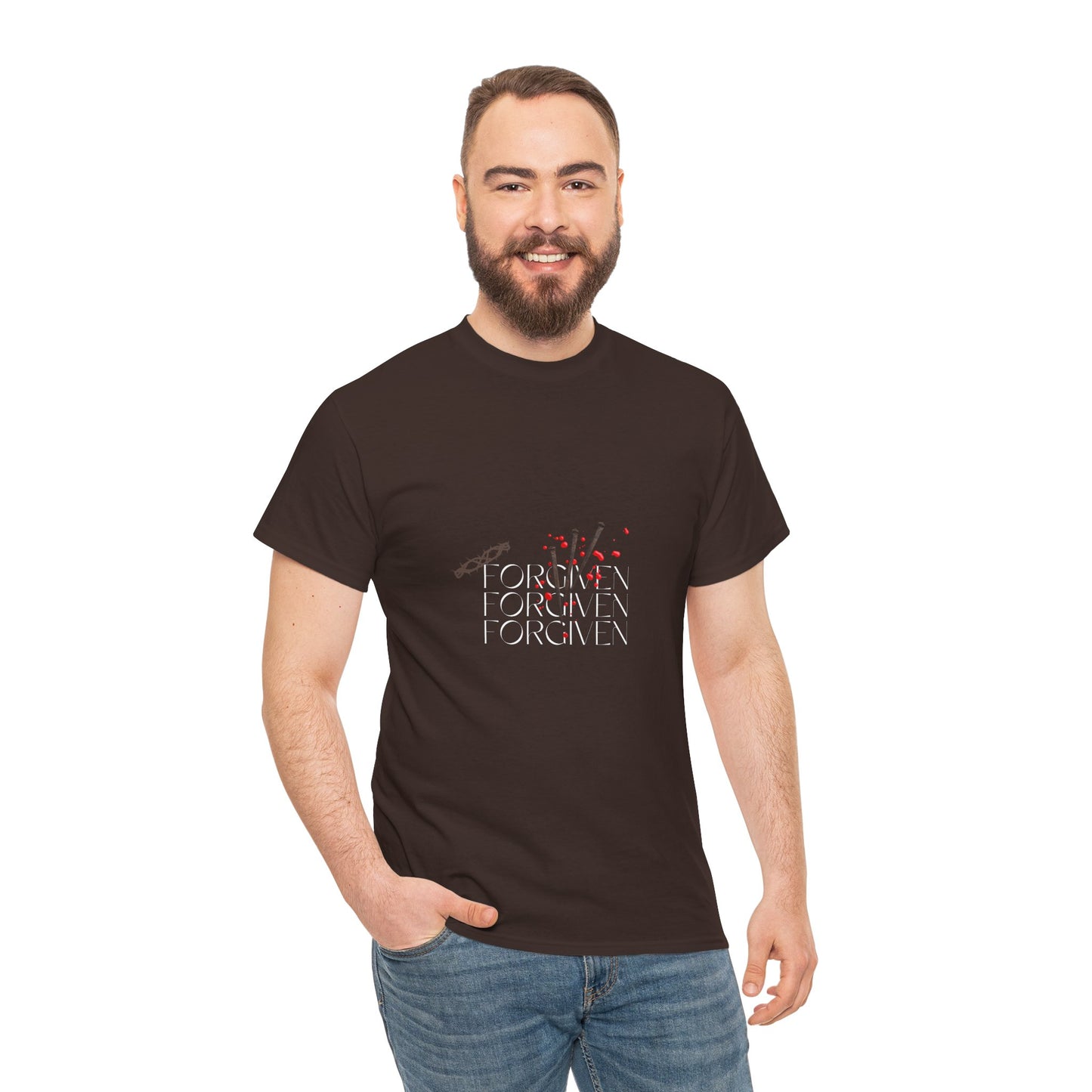 Forgiven Unisex Heavy Cotton Tee - Statement T-Shirt for Casual Style