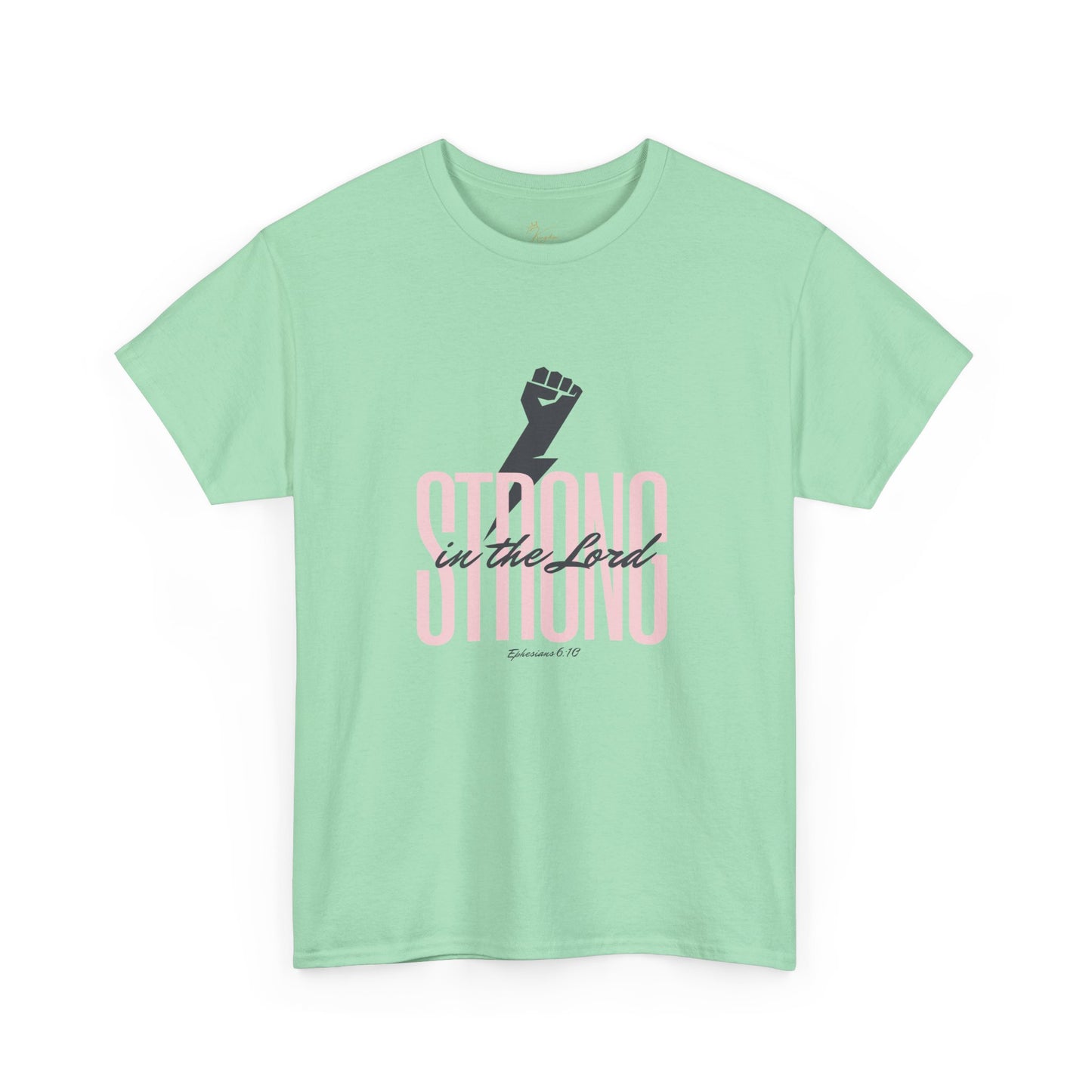Strong in the Lord Unisex Heavy Cotton Tee - Inspirational Faith T-Shirt