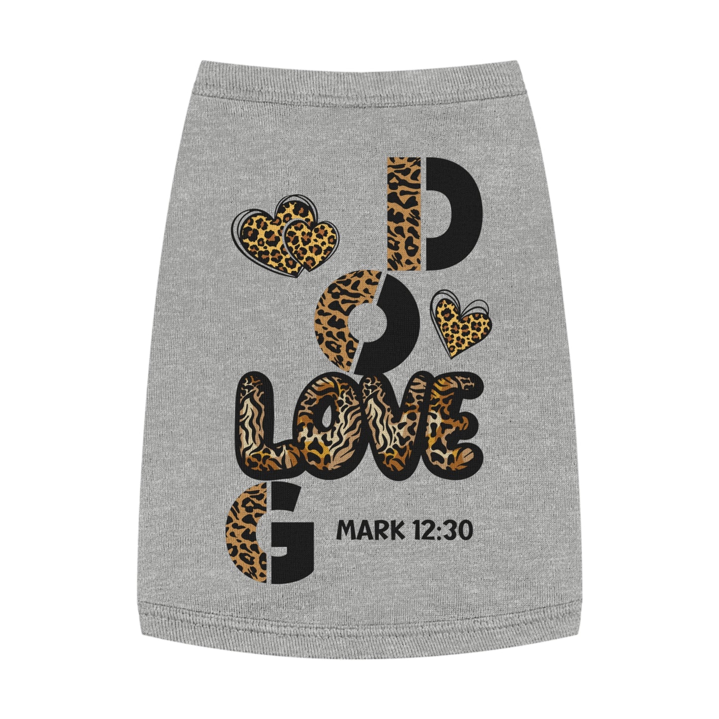 Stylish Pet Tank Top - "Love God" Design for Happy Pets