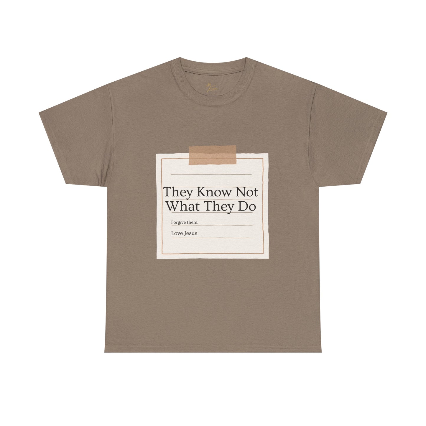 Christian Message Unisex Heavy Cotton Tee - "They Know Not What They Do"