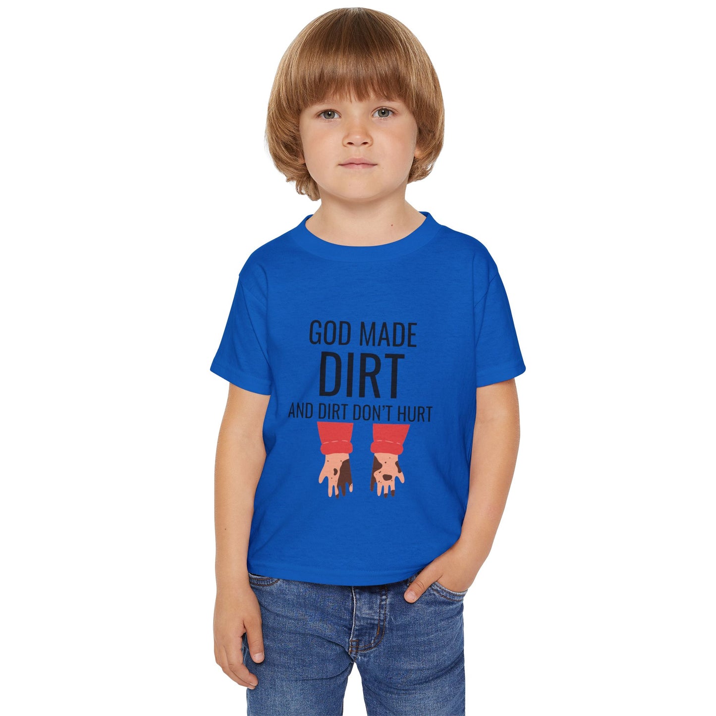 "God Made Dirt" Toddler T-Shirt - Fun & Playful Design for Kids