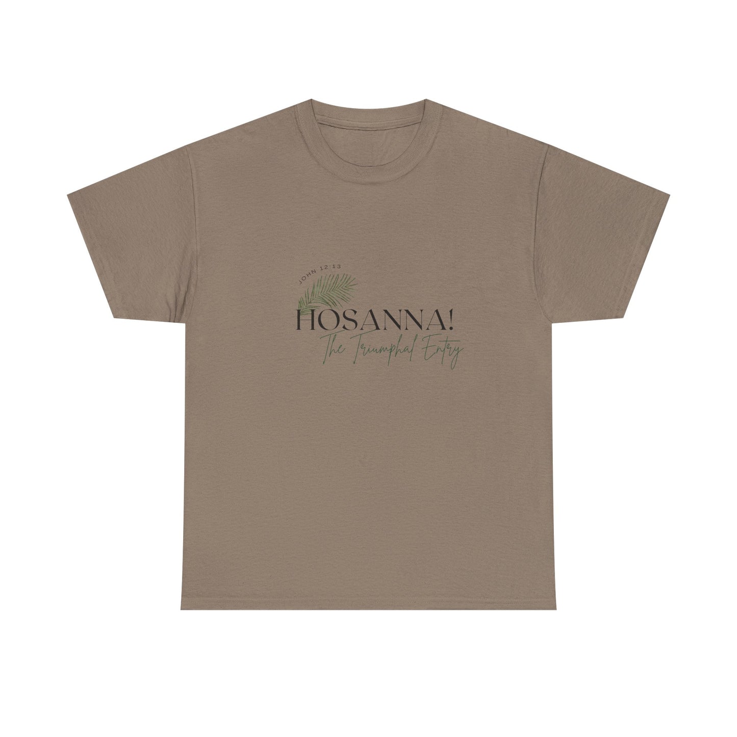 Unisex Heavy Cotton Tee - "HOSANNA! The Triumphal Entry" - Perfect for Easter Celebrations