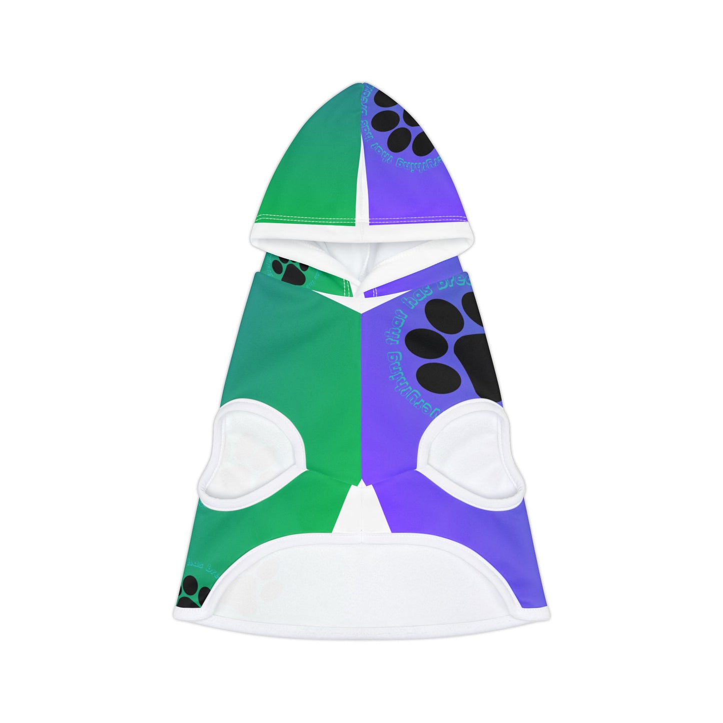 Colorful Pet Hoodie with Psalm 150:6 Design for Stylish Dogs