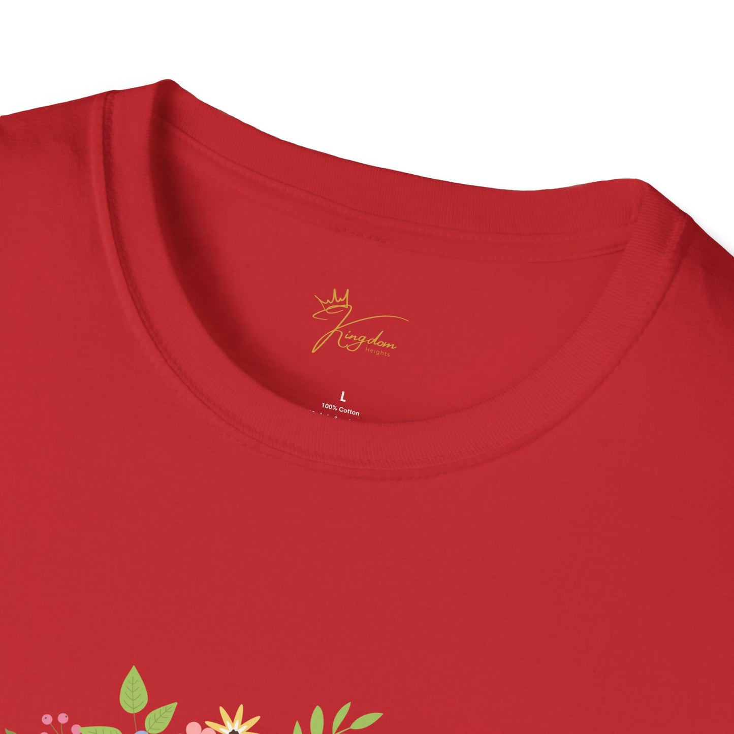 He is Risen Floral Unisex Softstyle T-Shirt | Easter Celebration Tee
