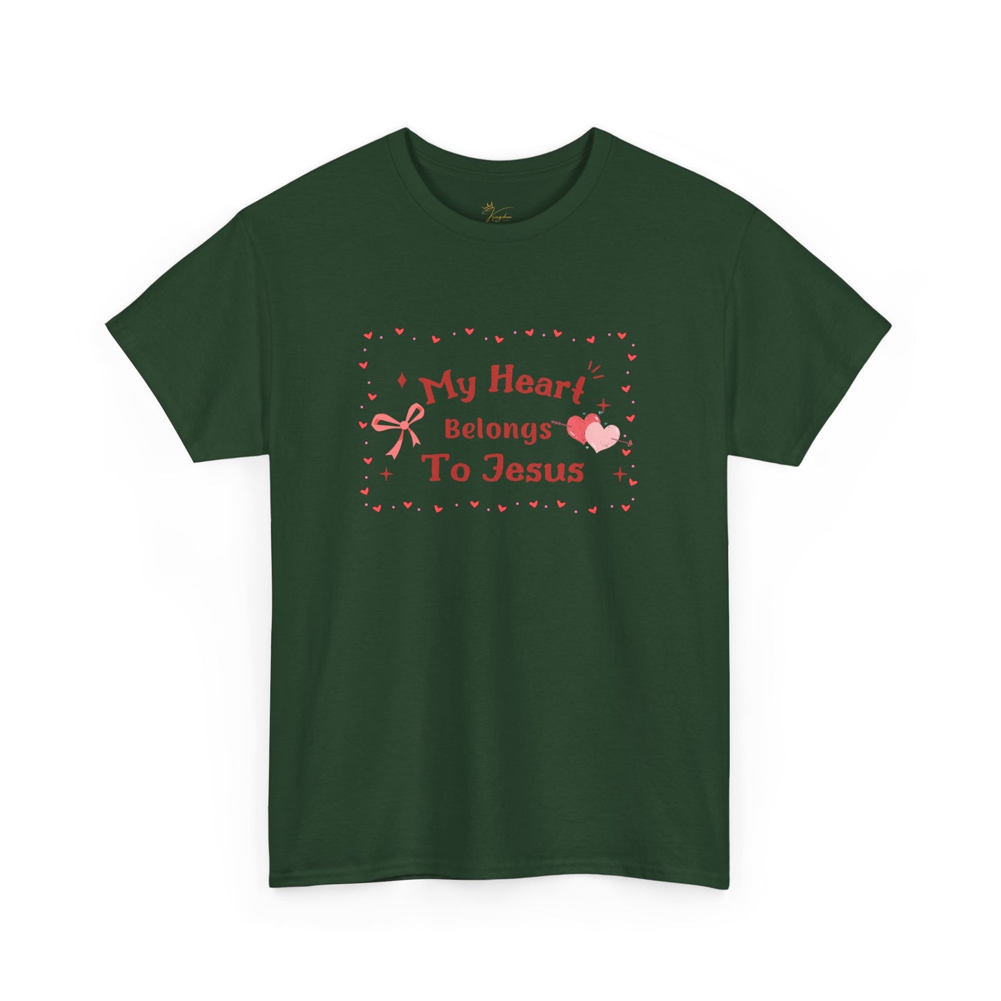 Faith-Inspired Unisex Heavy Cotton Tee - 'My Heart Belongs To Jesus'