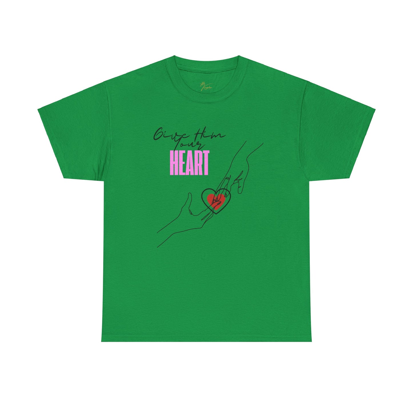 Unisex Heavy Cotton Tee - Give Them Your Heart Graphic Tee