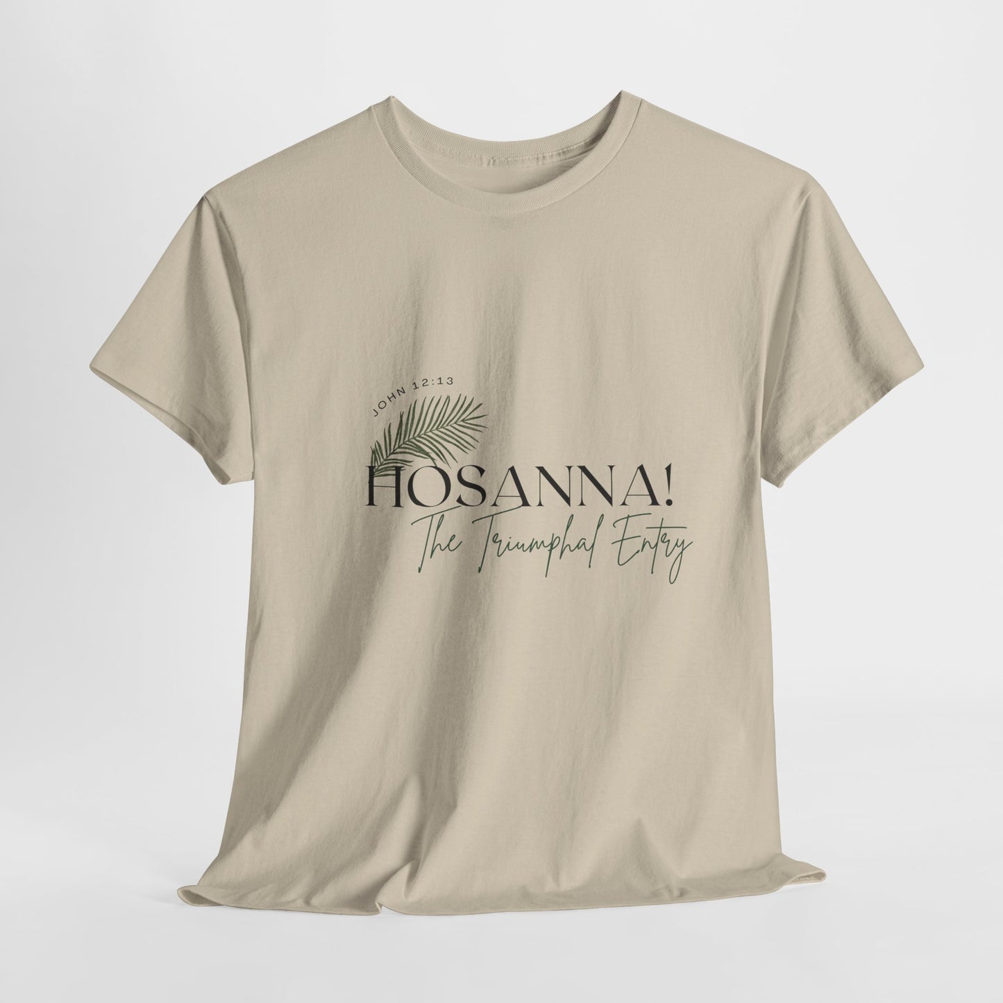 Unisex Heavy Cotton Tee - "HOSANNA! The Triumphal Entry" - Perfect for Easter Celebrations