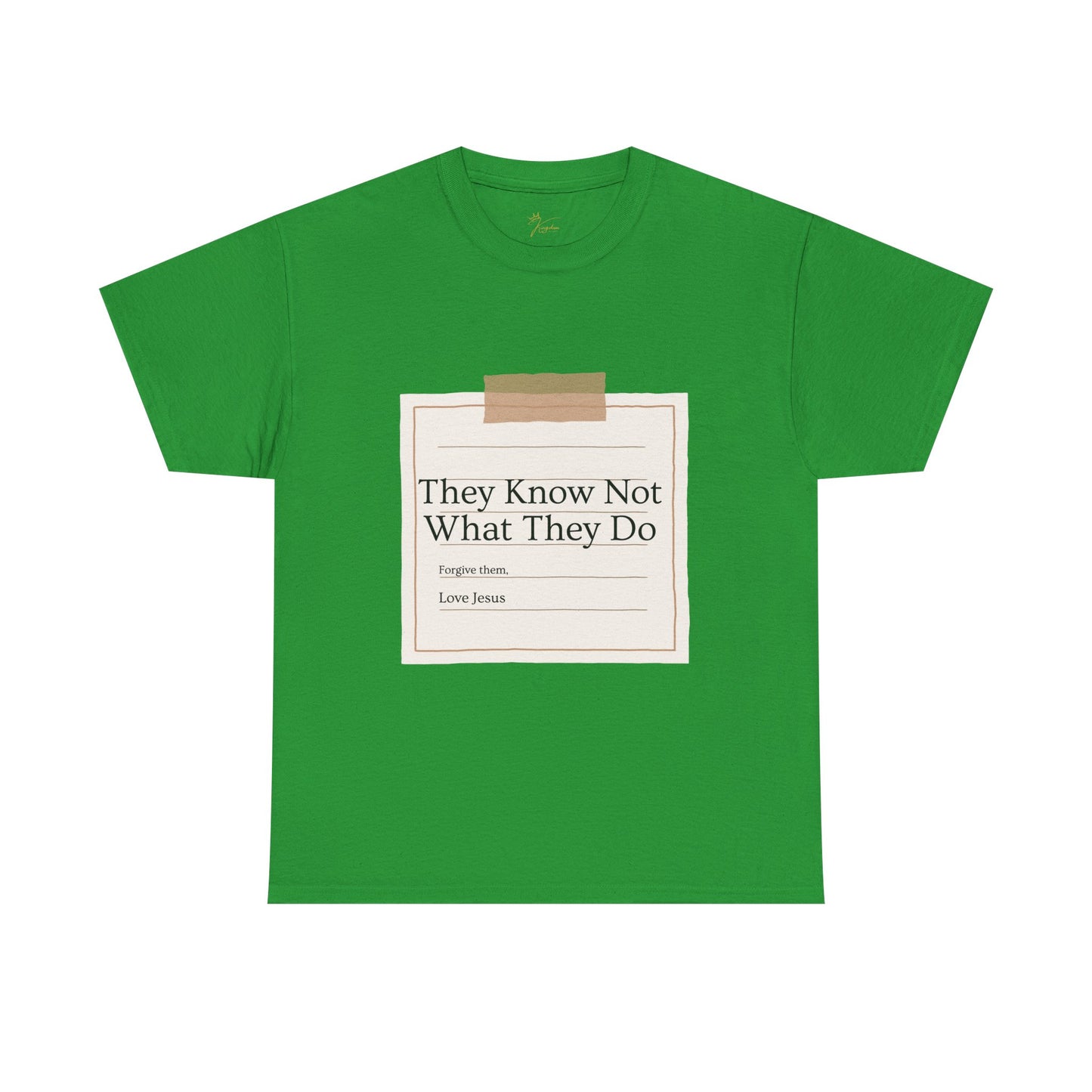 Christian Message Unisex Heavy Cotton Tee - "They Know Not What They Do"