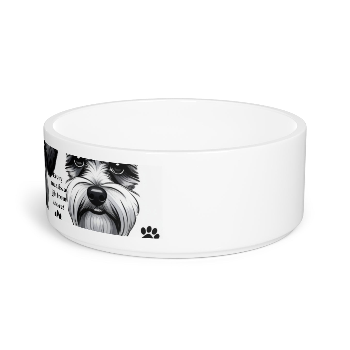 Blessed & Fed Pet Bowl - Cute Dog Design for Pet Lovers