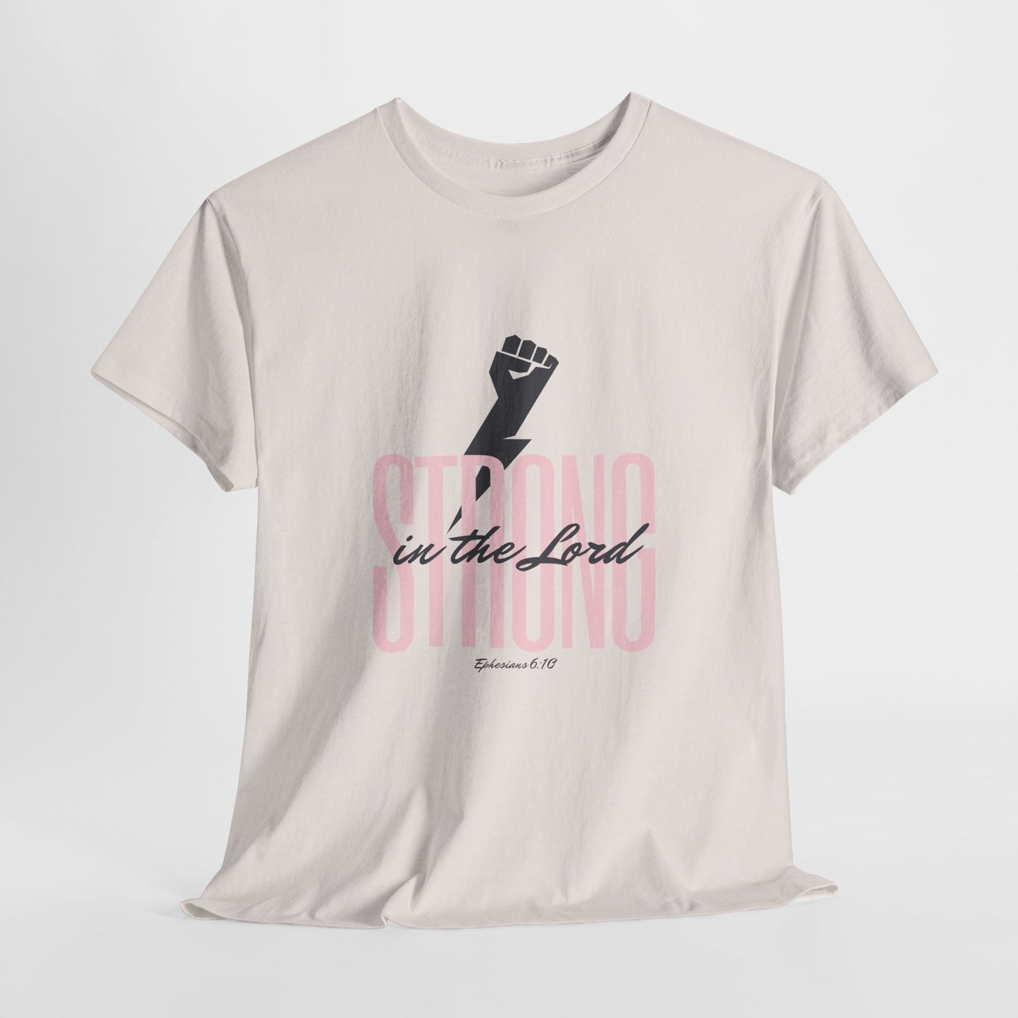 Strong in the Lord Unisex Heavy Cotton Tee - Inspirational Faith T-Shirt