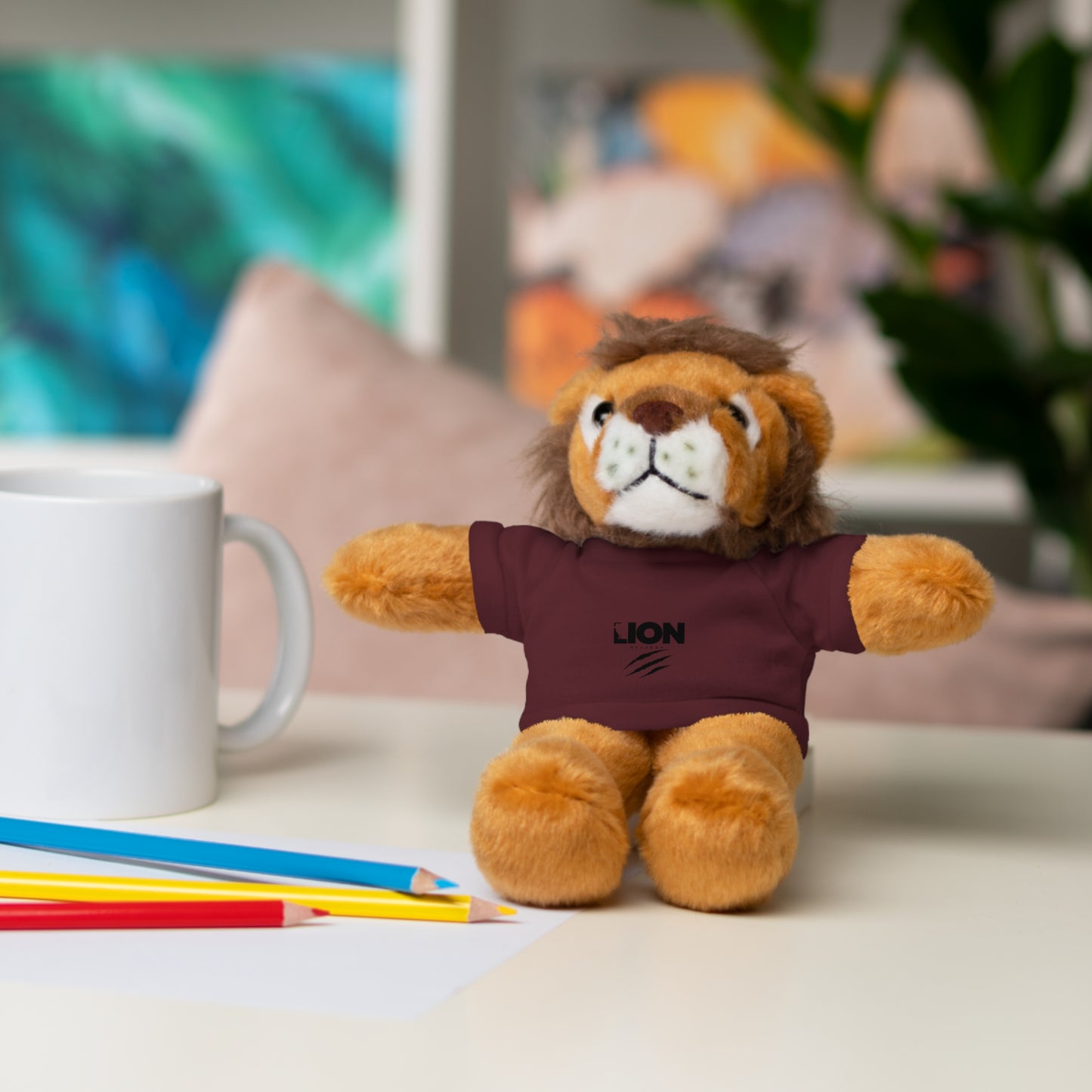 Lion of Judah Stuffed Animal with Tee - Perfect Gift for Kids and Lion Lovers