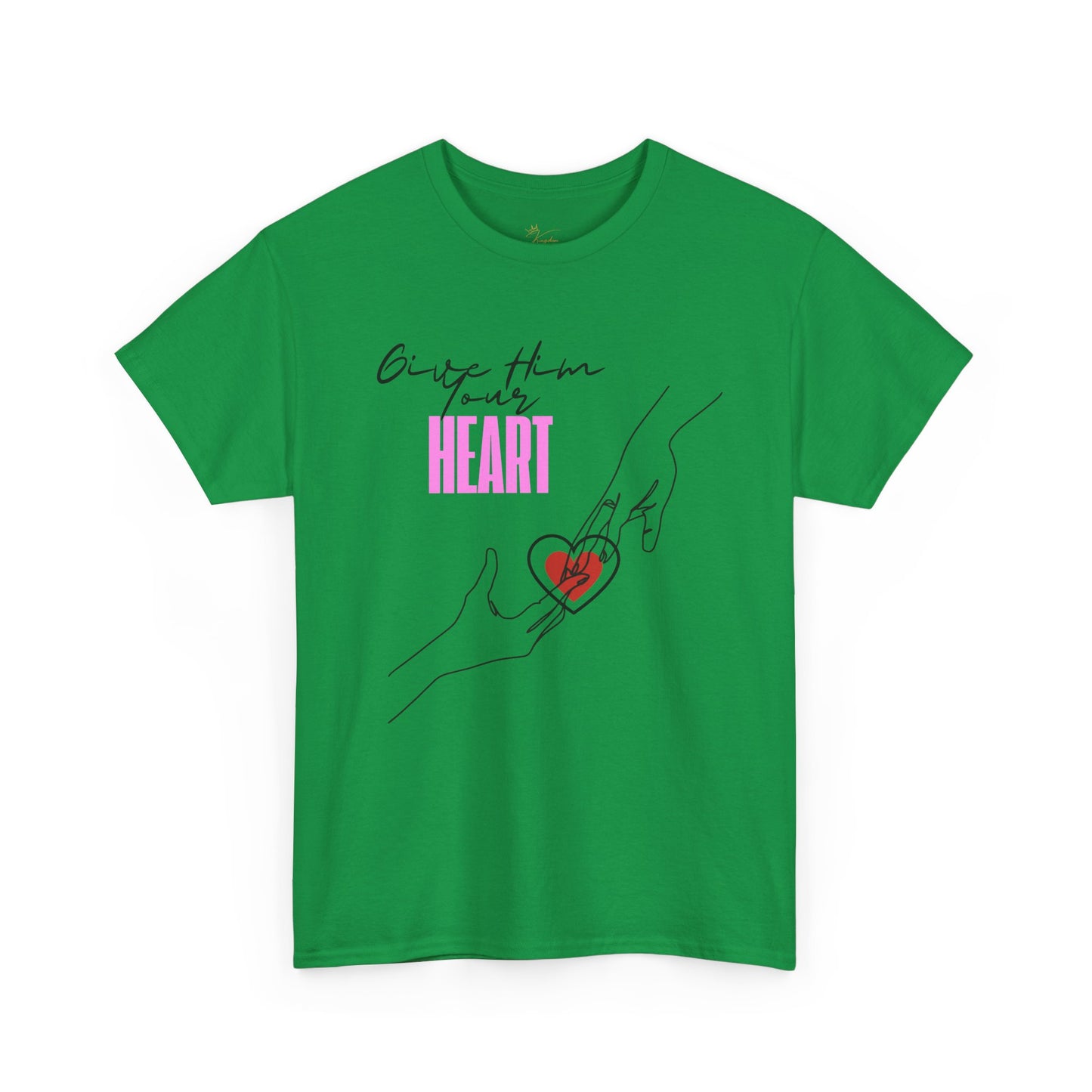 Unisex Heavy Cotton Tee - Give Them Your Heart Graphic Tee