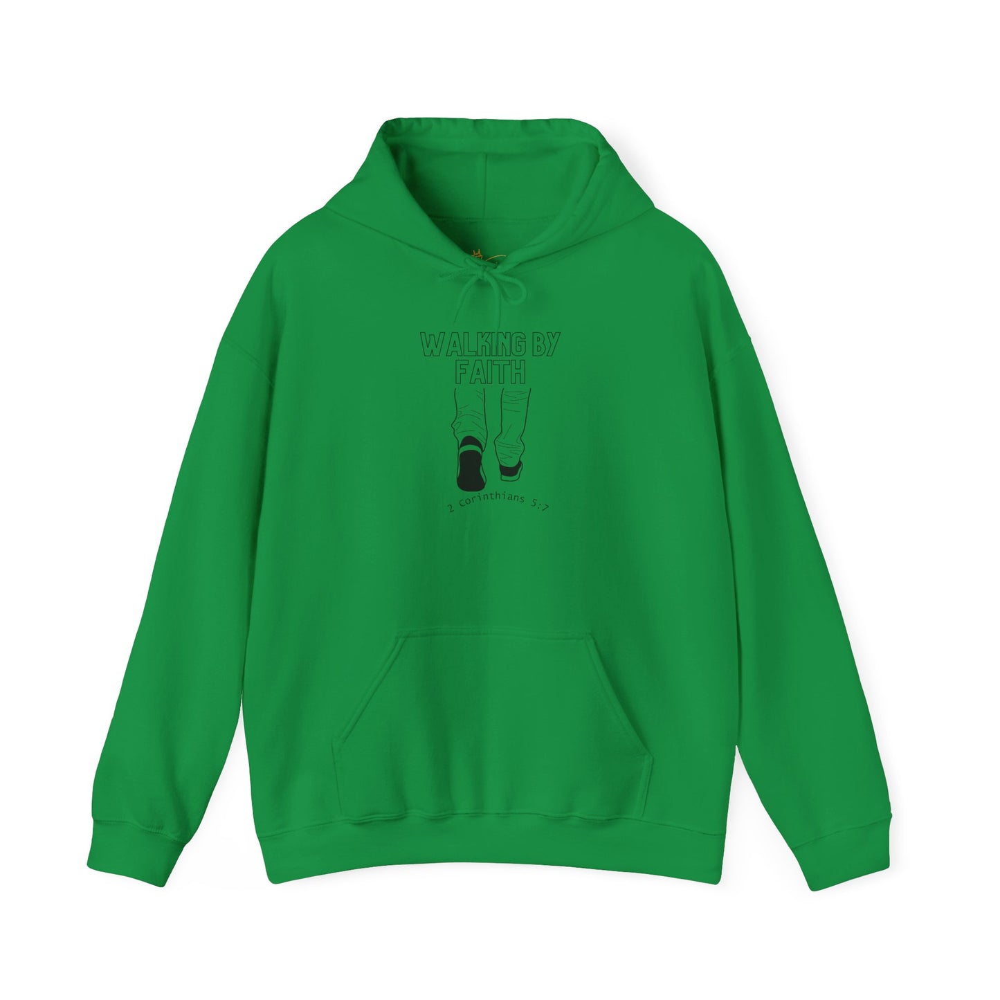 Faith-Inspired Unisex Hoodie - 'Walking by Faith' Design