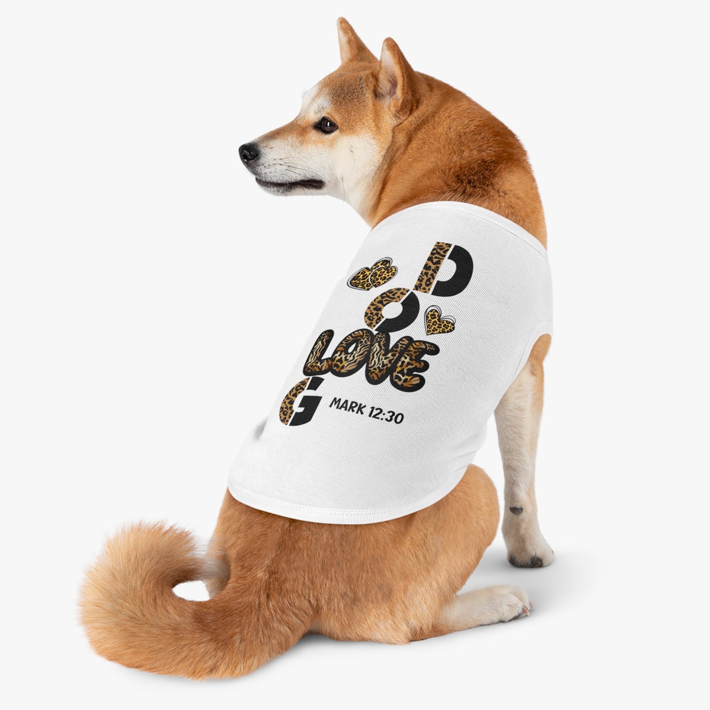 Stylish Pet Tank Top - "Love God" Design for Happy Pets