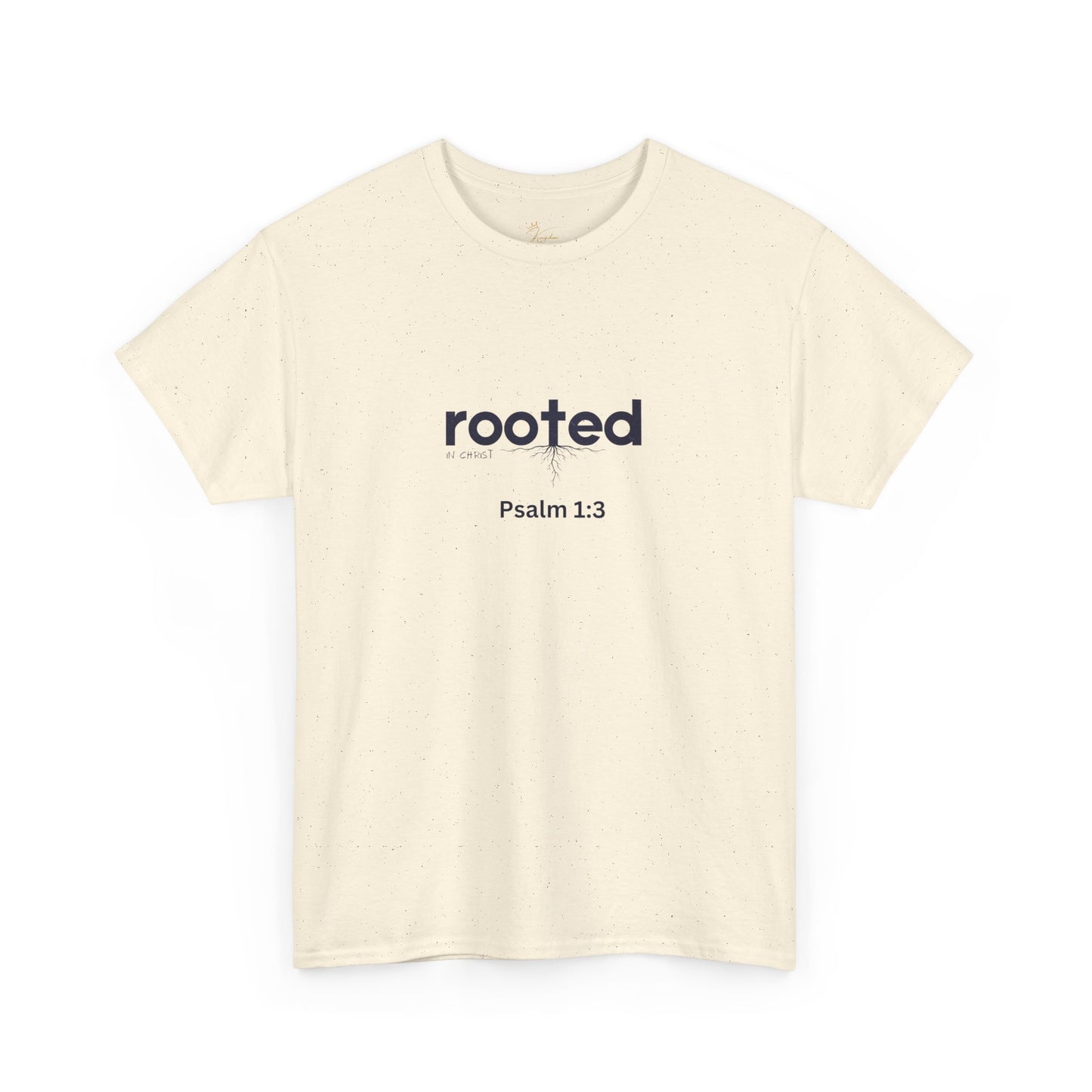 Inspirational Unisex Heavy Cotton Tee - "Rooted Psalm 1:3"